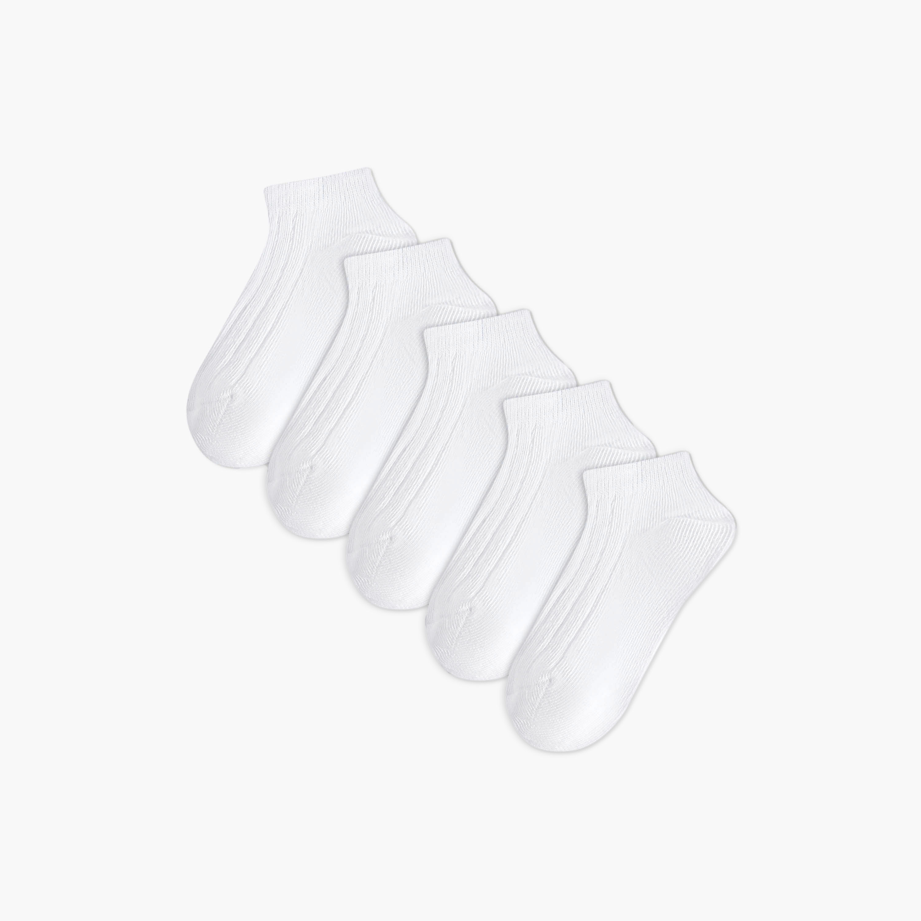 Pack of 5 Juniors Baby Girls Socks Textured-baby-girls-accessories-socks-image-1