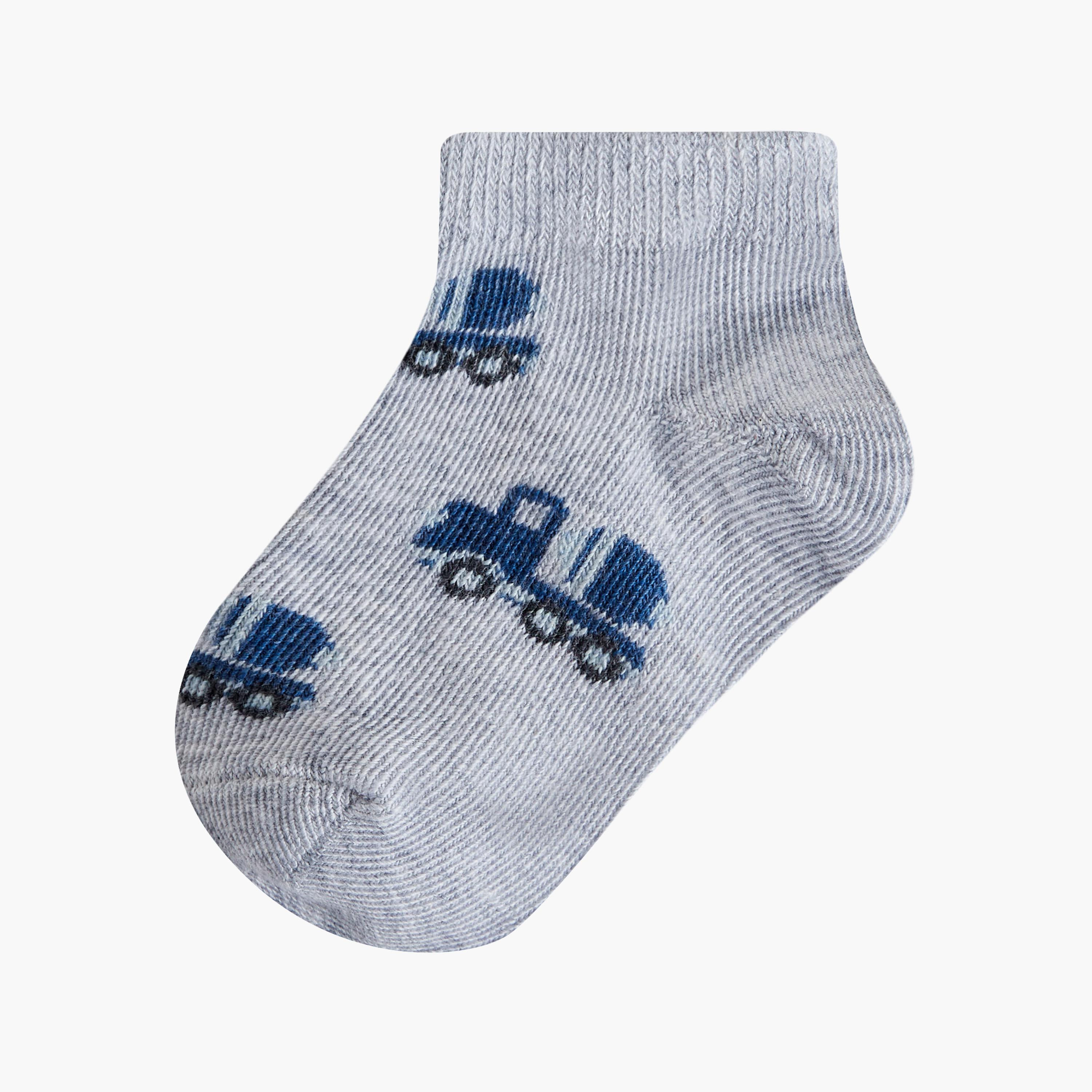 Pack of 7 Juniors Baby Boys Socks with Assorted Print-baby-boys-accessories-socks-image-2