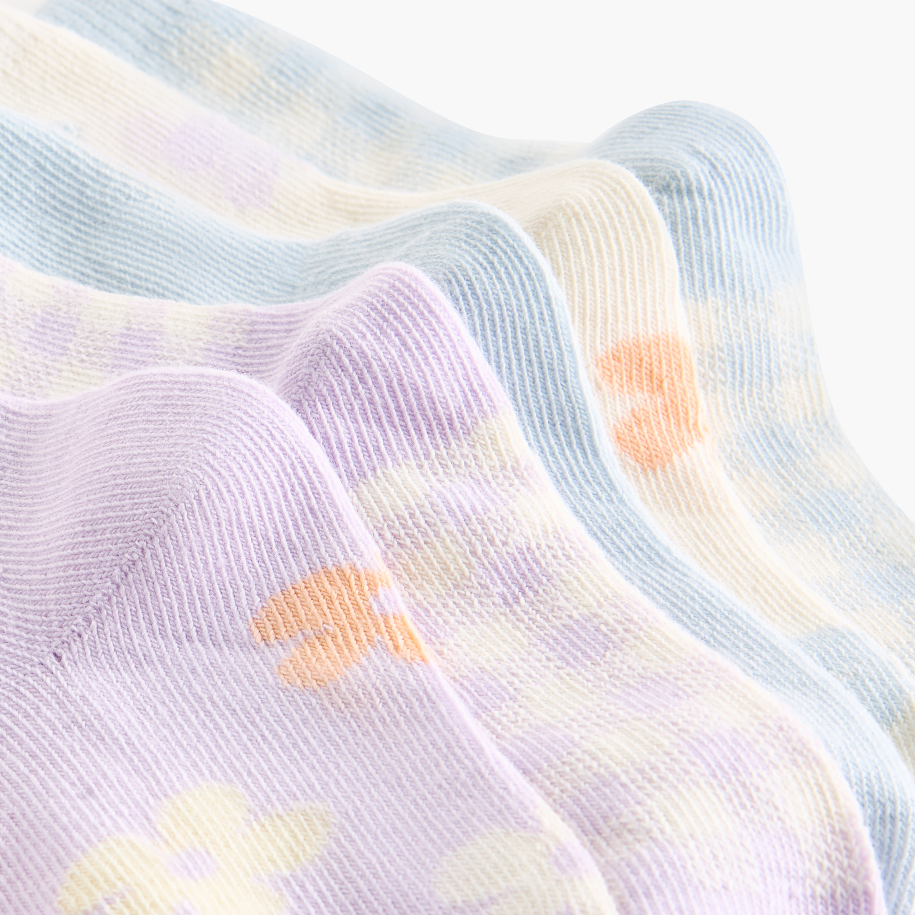 Juniors Printed Crew Length Socks - Set of 5-baby-girls-accessories-socks-image-4