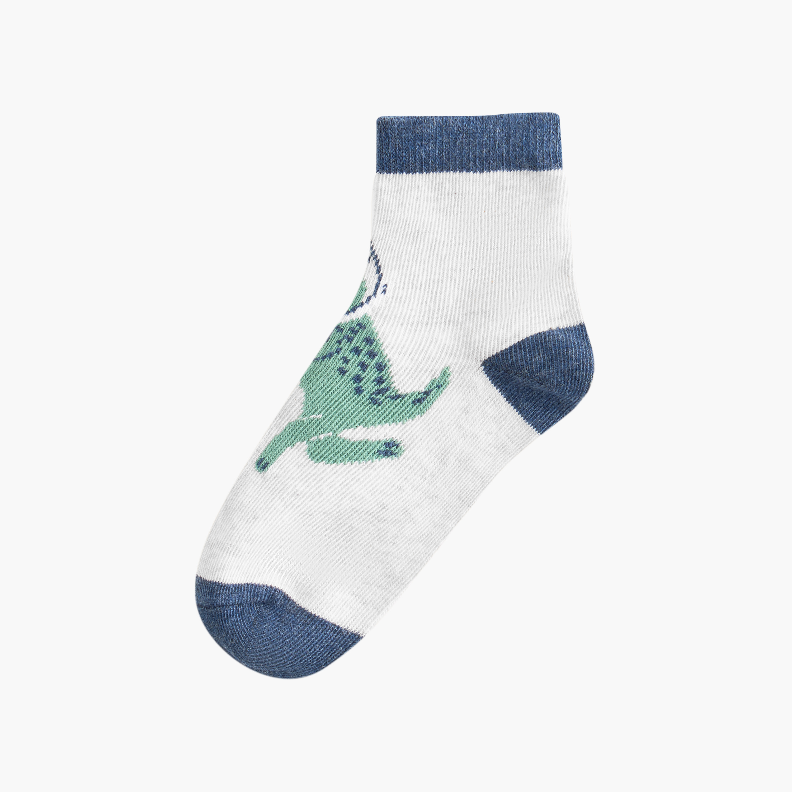 Juniors Printed Crew Length Socks - Set of 5-baby-boys-accessories-socks-image-2