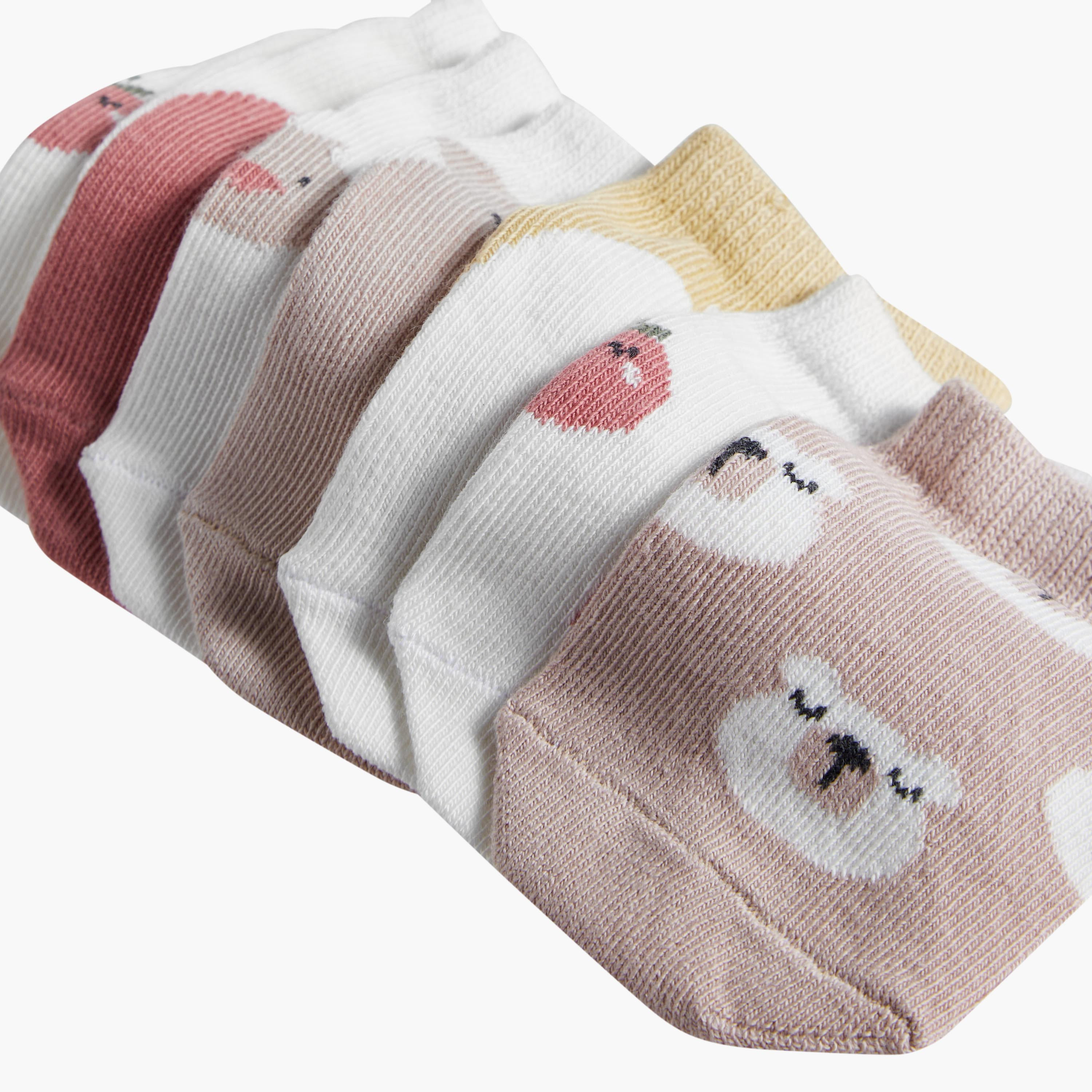 Pack of 7 Juniors Baby Girls Socks with Days of the Week Print-baby-girls-accessories-socks-image-4