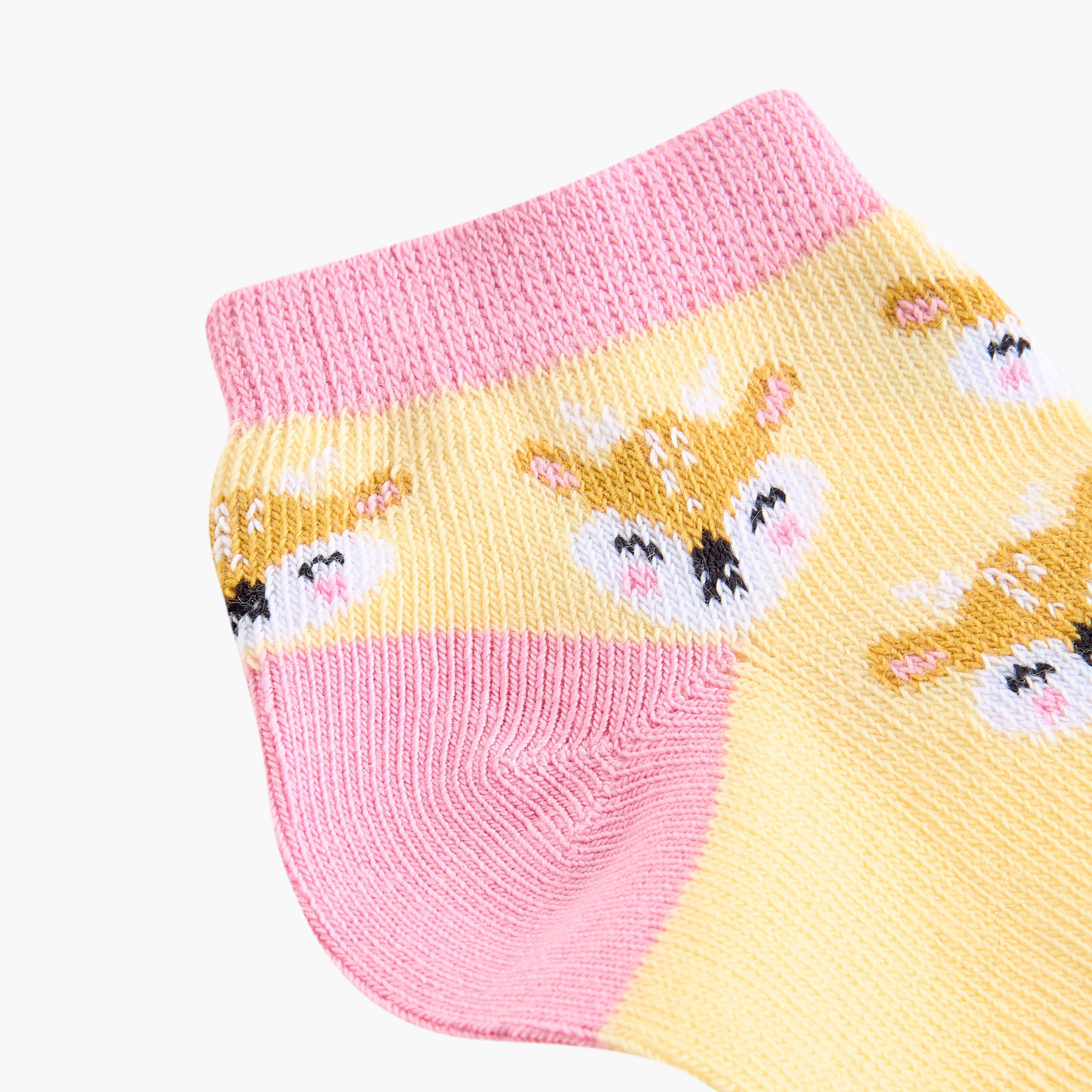 طقم جوارب طول الكاحل 7 أزواج بطبعات حيوانات من جونيورز-baby-boys-accessories-socks-image-3