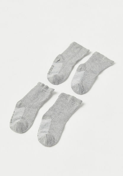 Giggles Textured Ankle Length Socks - Set of 2