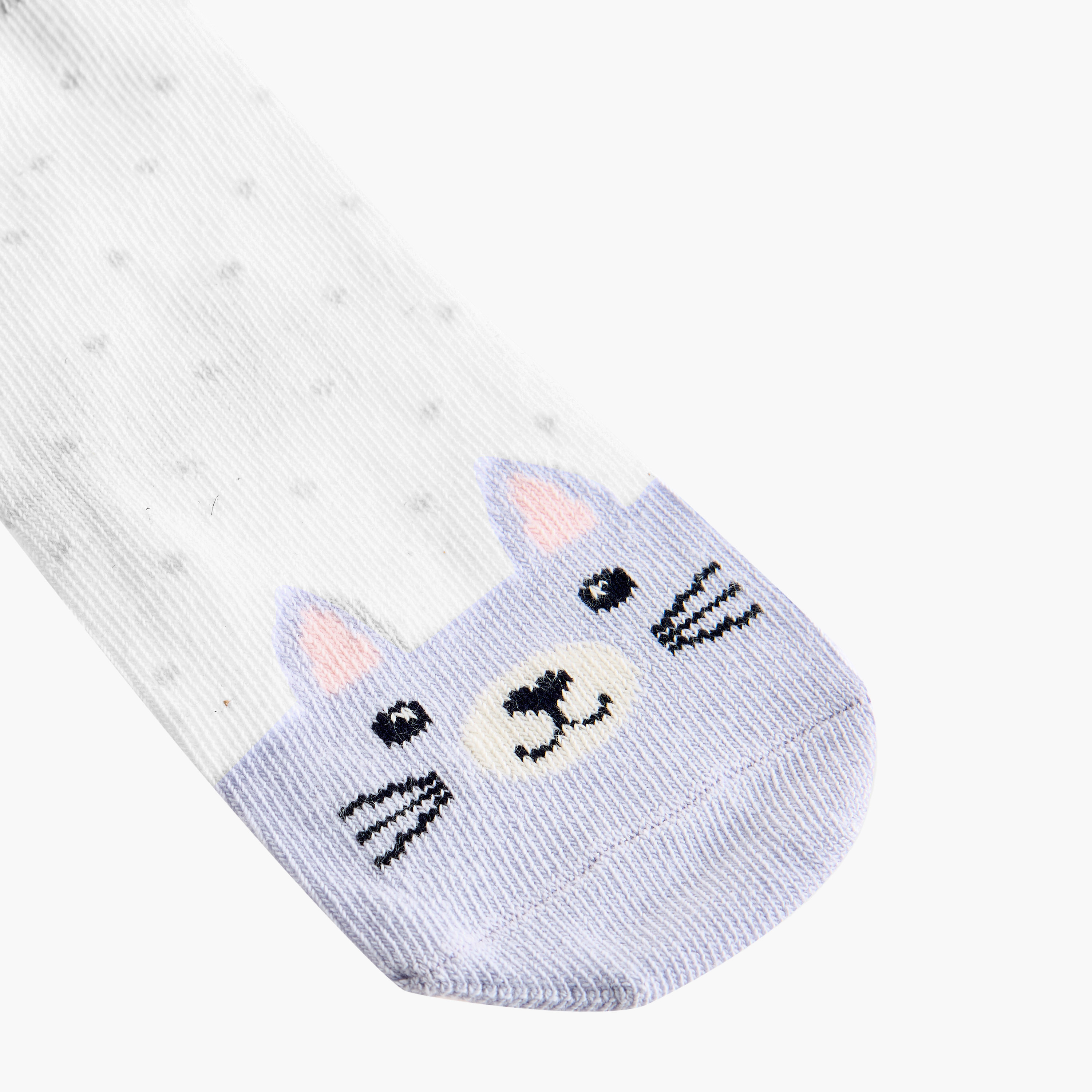 طقم جوارب بطول الكاحل 5 أزواج بطبعات وجوه حيوانات-baby-boys-accessories-socks-image-3