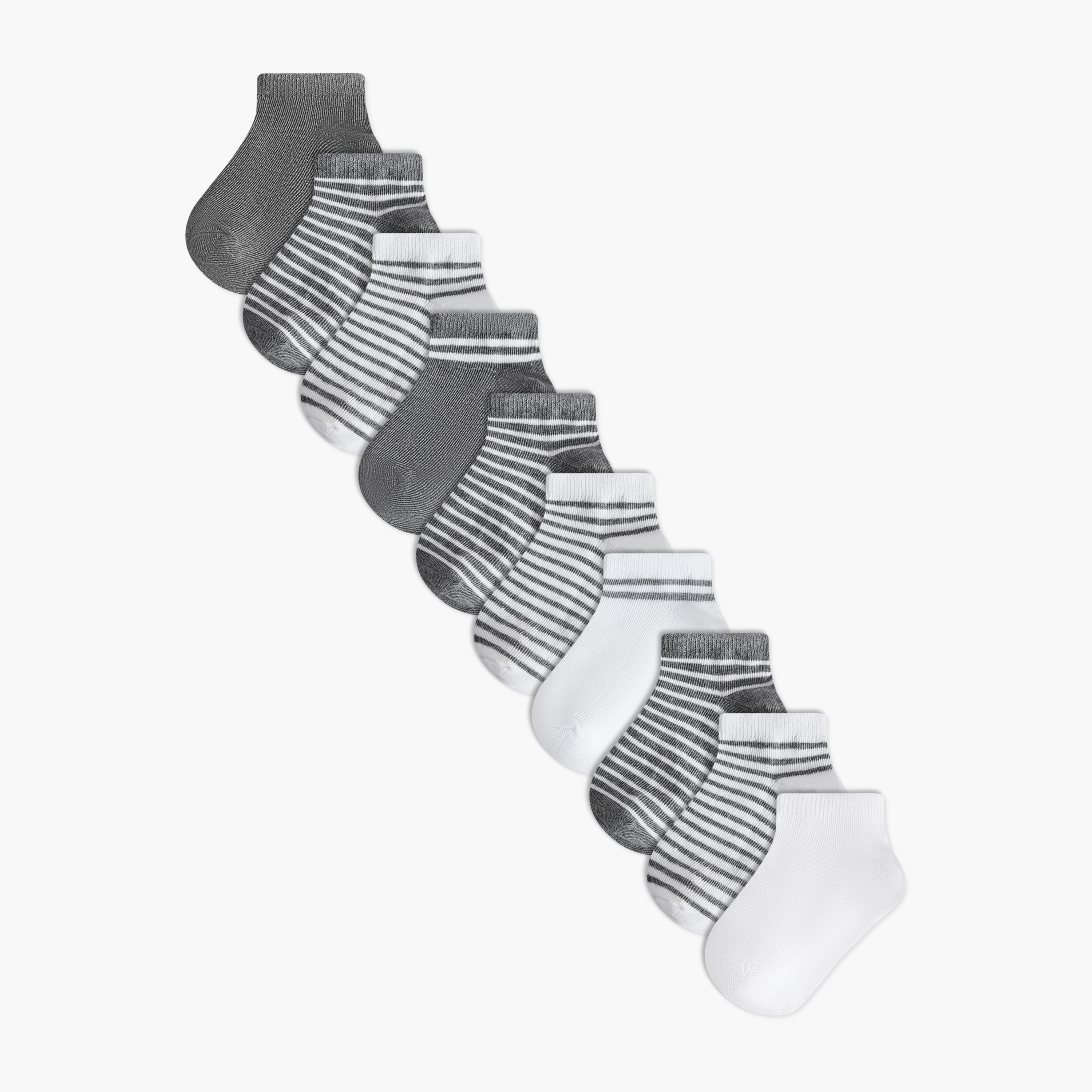 Pack of 10 Juniors Baby Girls Socks Ribbed Hem-baby-girls-accessories-socks-image-1