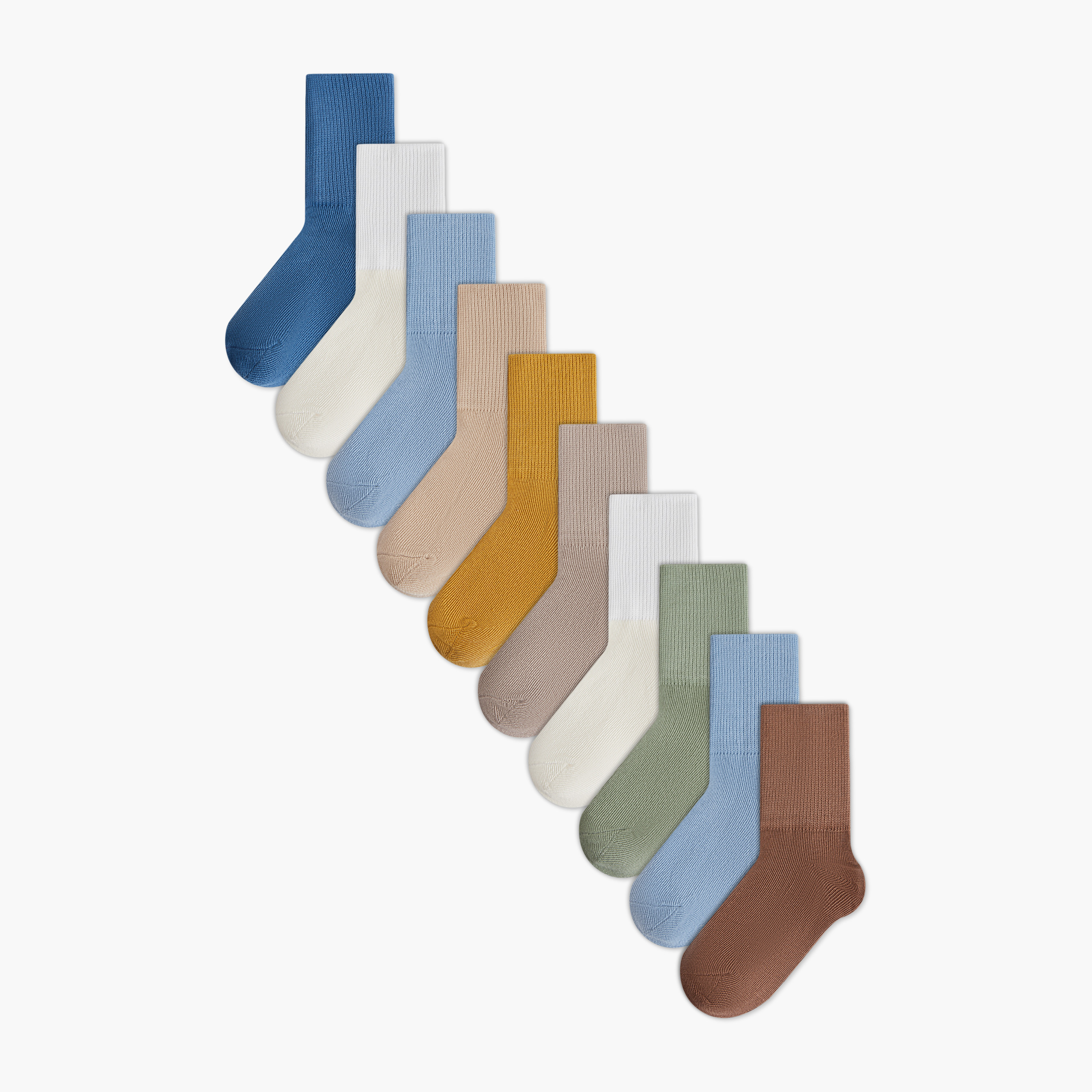 Pack of 10 Juniors Baby Boys Socks Ribbed Hem-baby-boys-accessories-socks-image-1