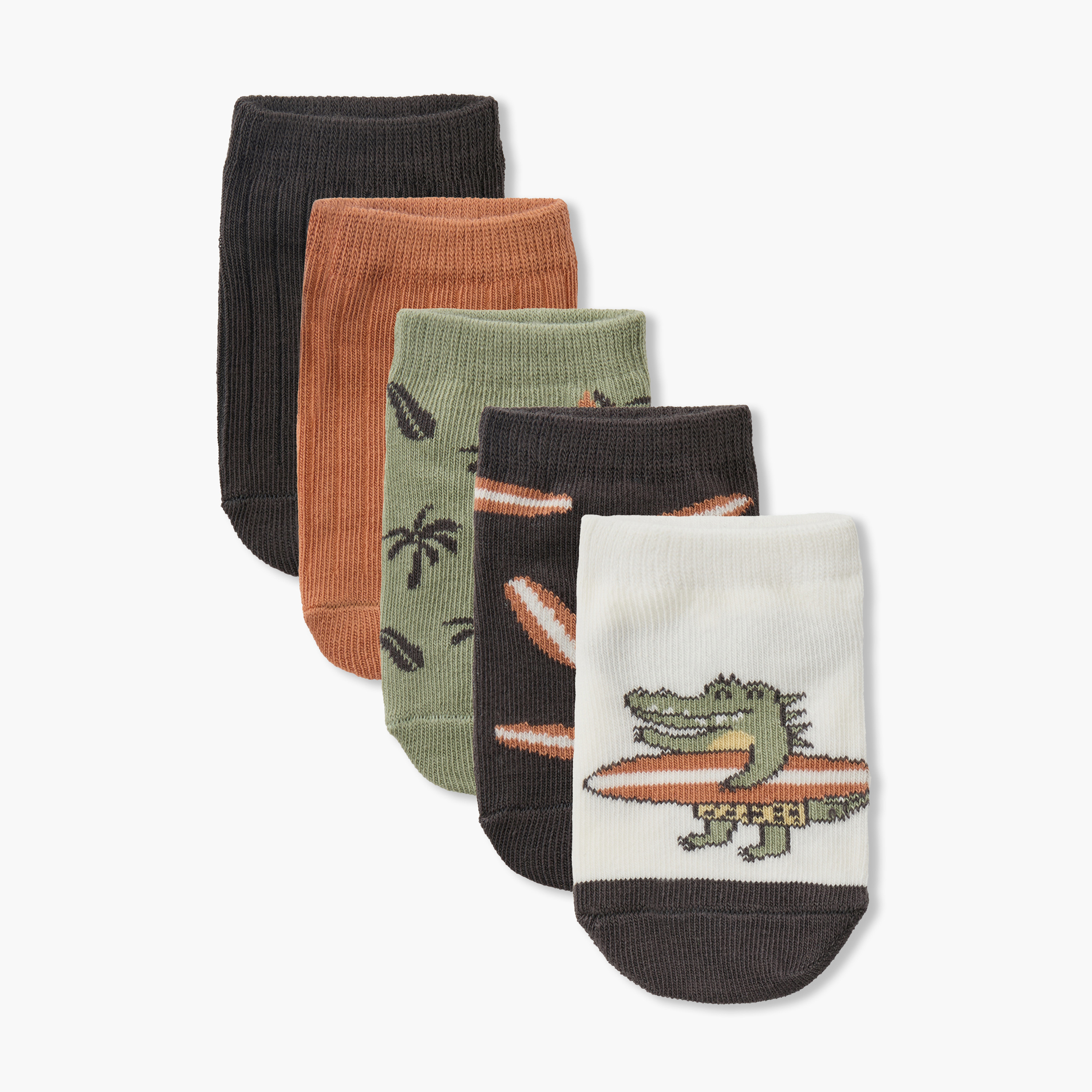 Pack of 5 Juniors Baby Boys Socks with Assorted Design-baby-boys-accessories-socks-image-1
