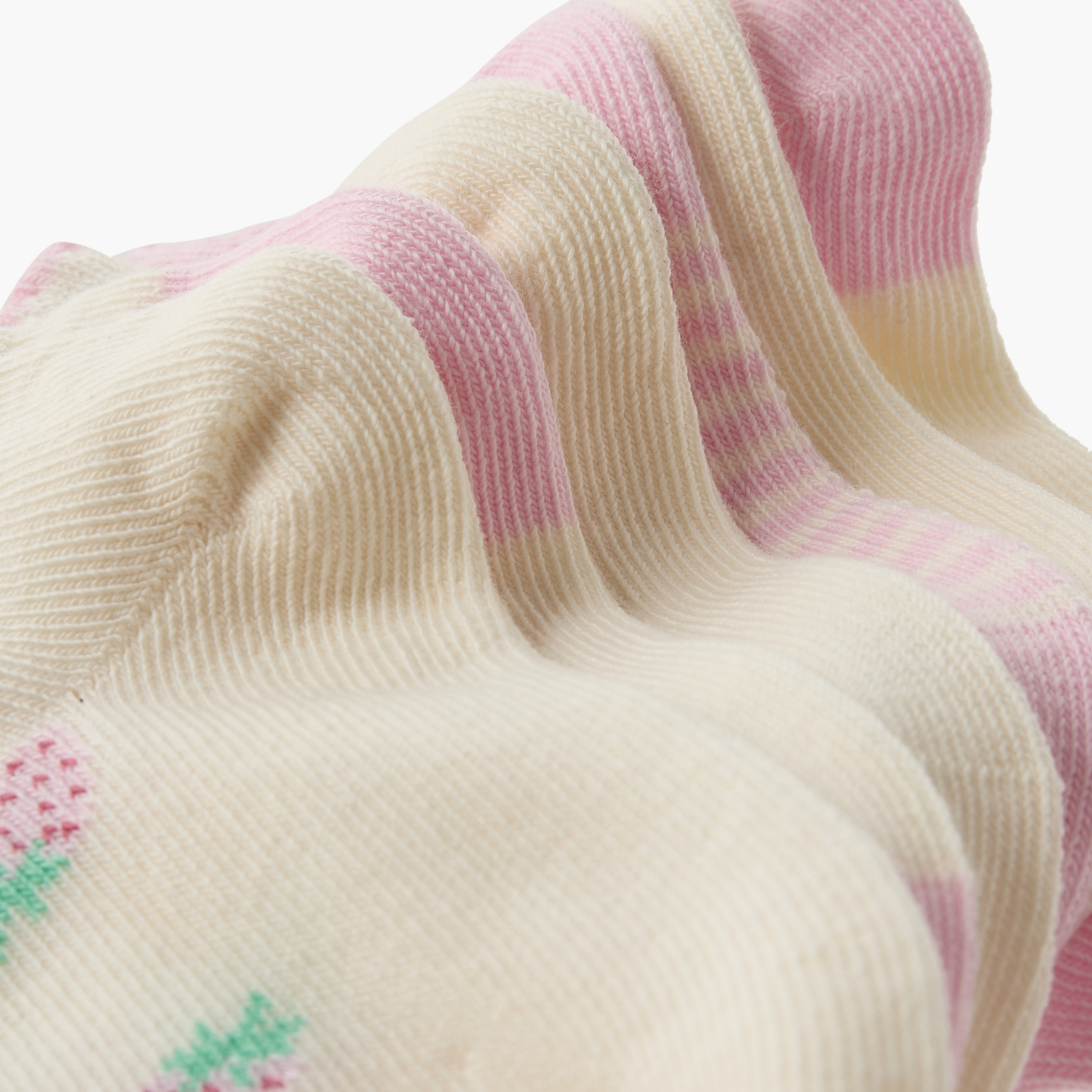 Pack of 5 Juniors Baby Girls Socks with Strawberry Print-baby-girls-accessories-socks-image-7
