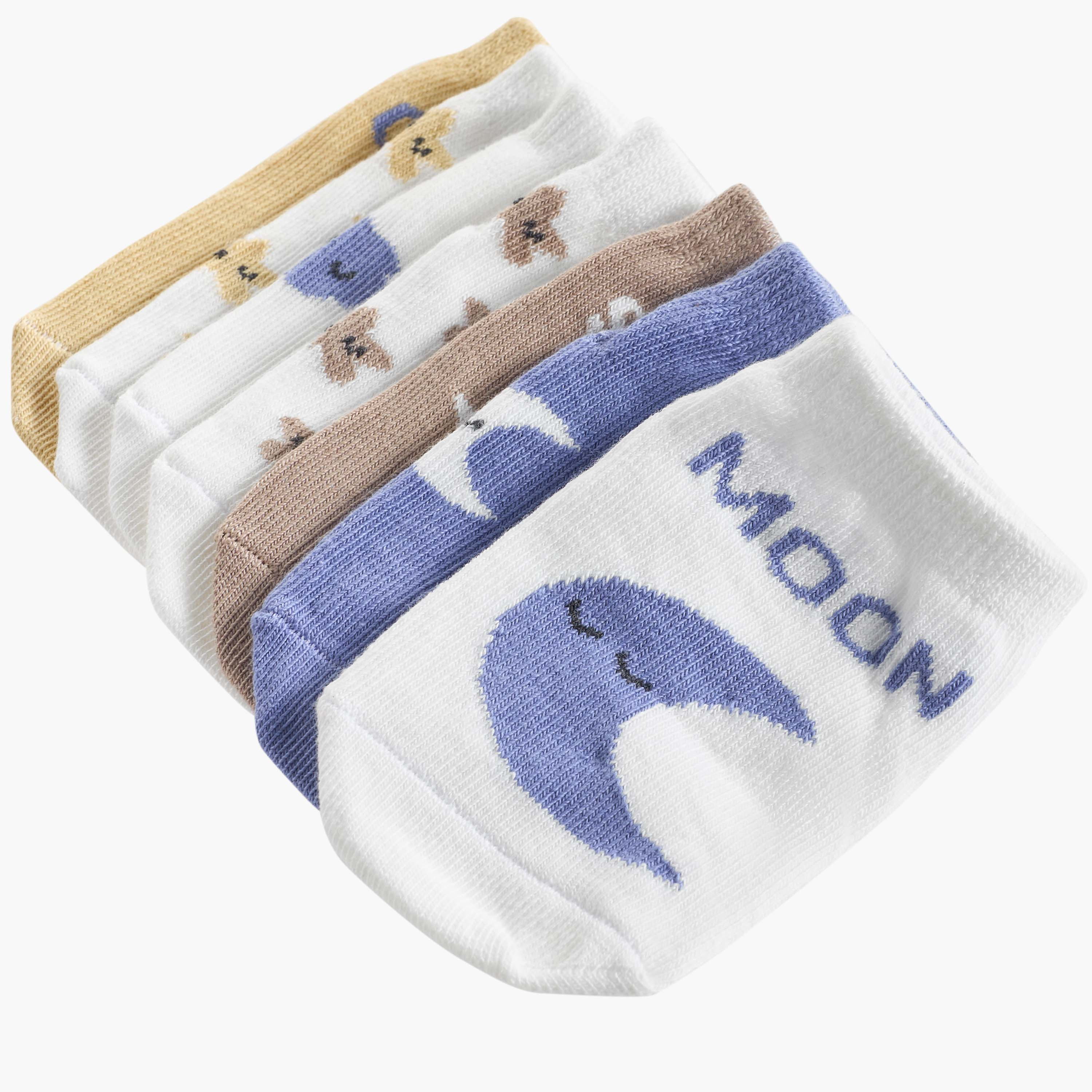 Pack of 7 Juniors Baby Boys Socks Celestial Print-baby-boys-accessories-socks-image-4
