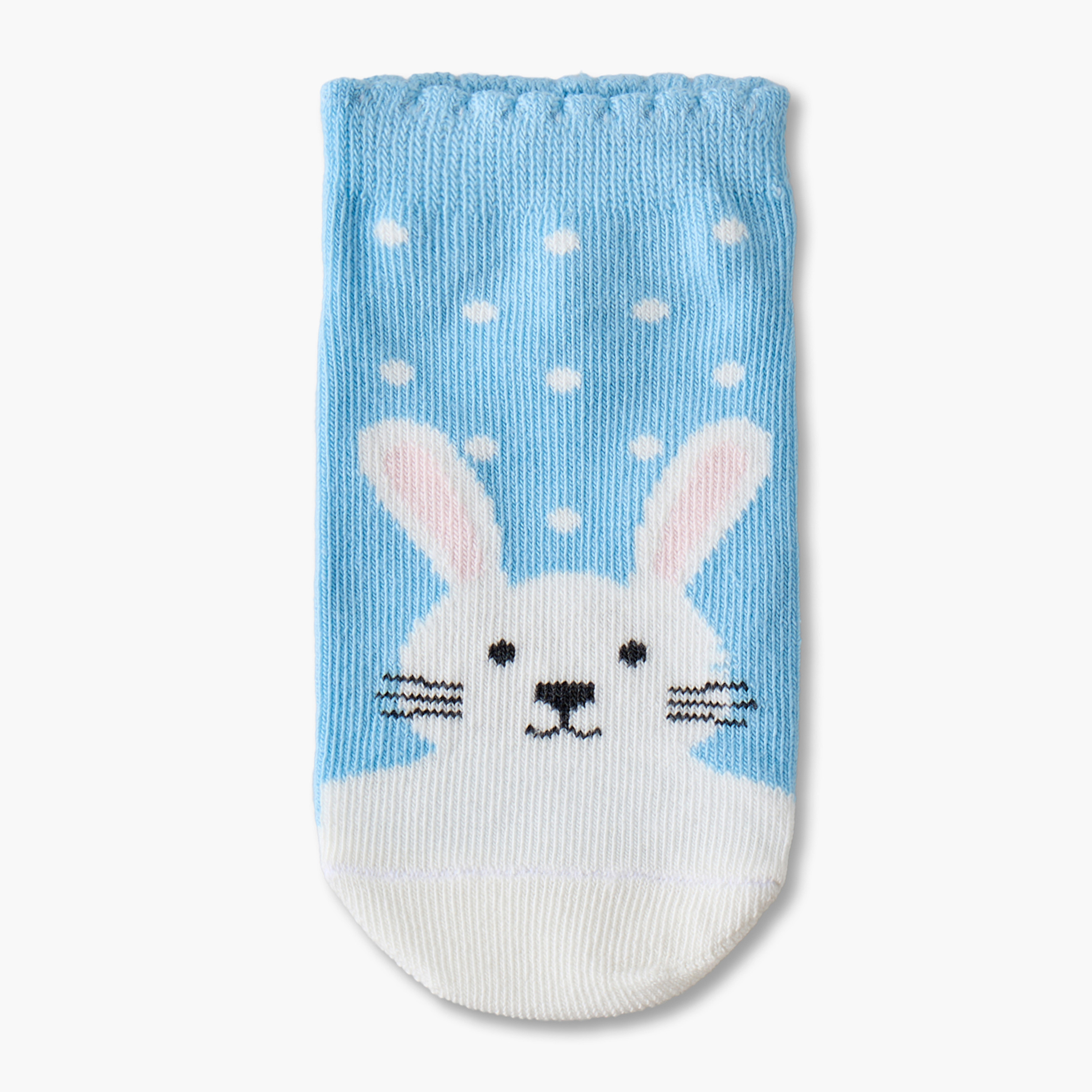 طقم جوارب للبنات الرضع بطبعة أرنب - 5 أزواج-baby-girls-accessories-socks-image-5
