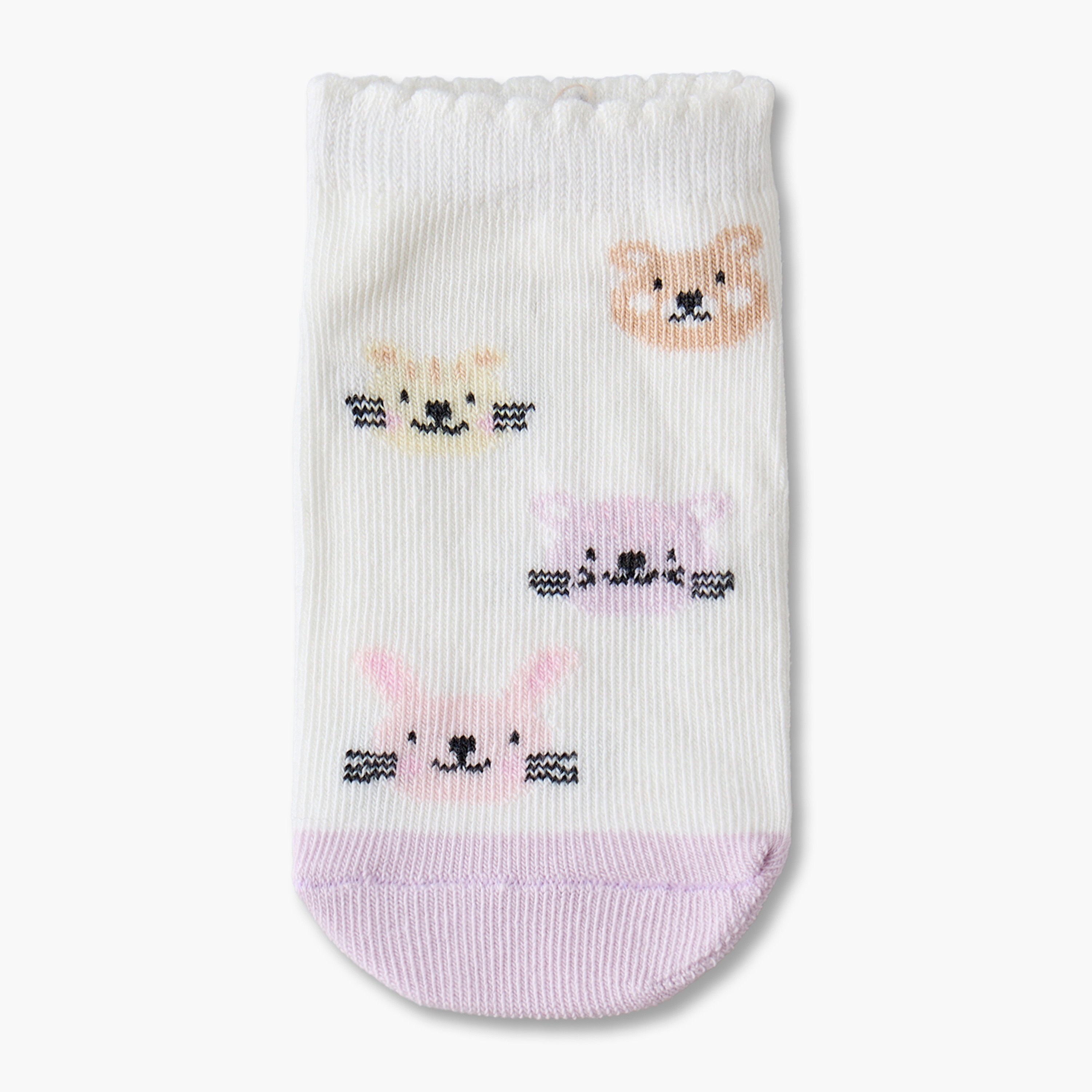 طقم جوارب للبنات الرضع بطبعة أرنب - 5 أزواج-baby-girls-accessories-socks-image-6
