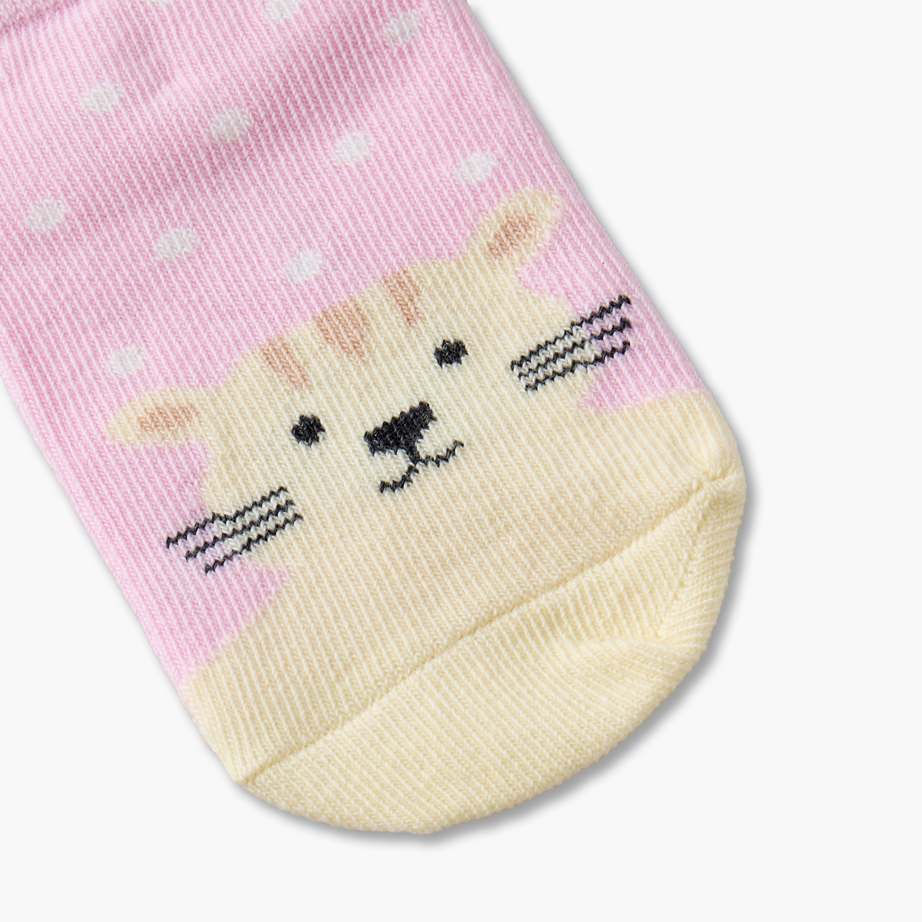 طقم جوارب للبنات الرضع بطبعة أرنب - 5 أزواج-baby-girls-accessories-socks-image-9