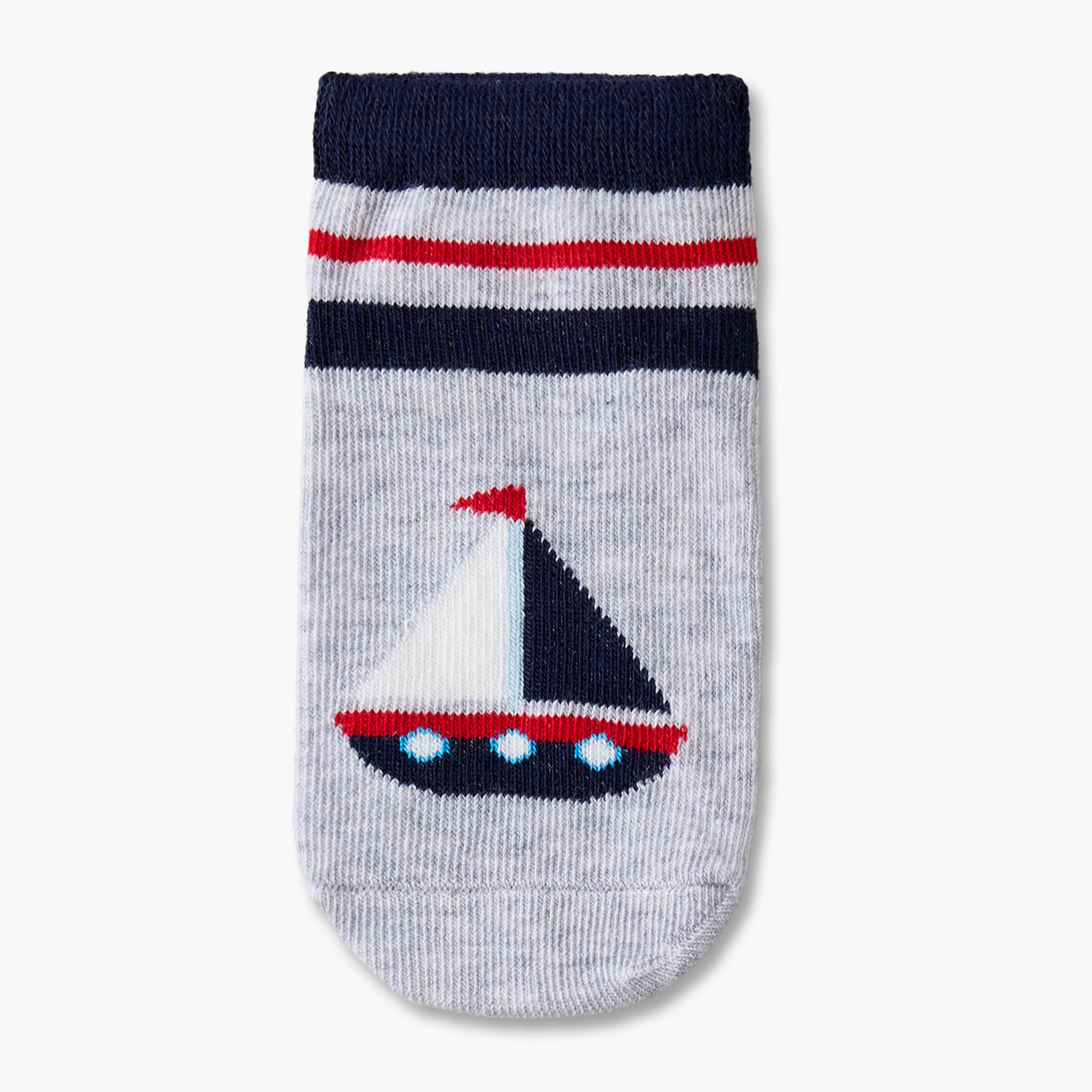 Pack of 5 Juniors Baby Boys Socks with Nautical Print-baby-boys-accessories-socks-image-2