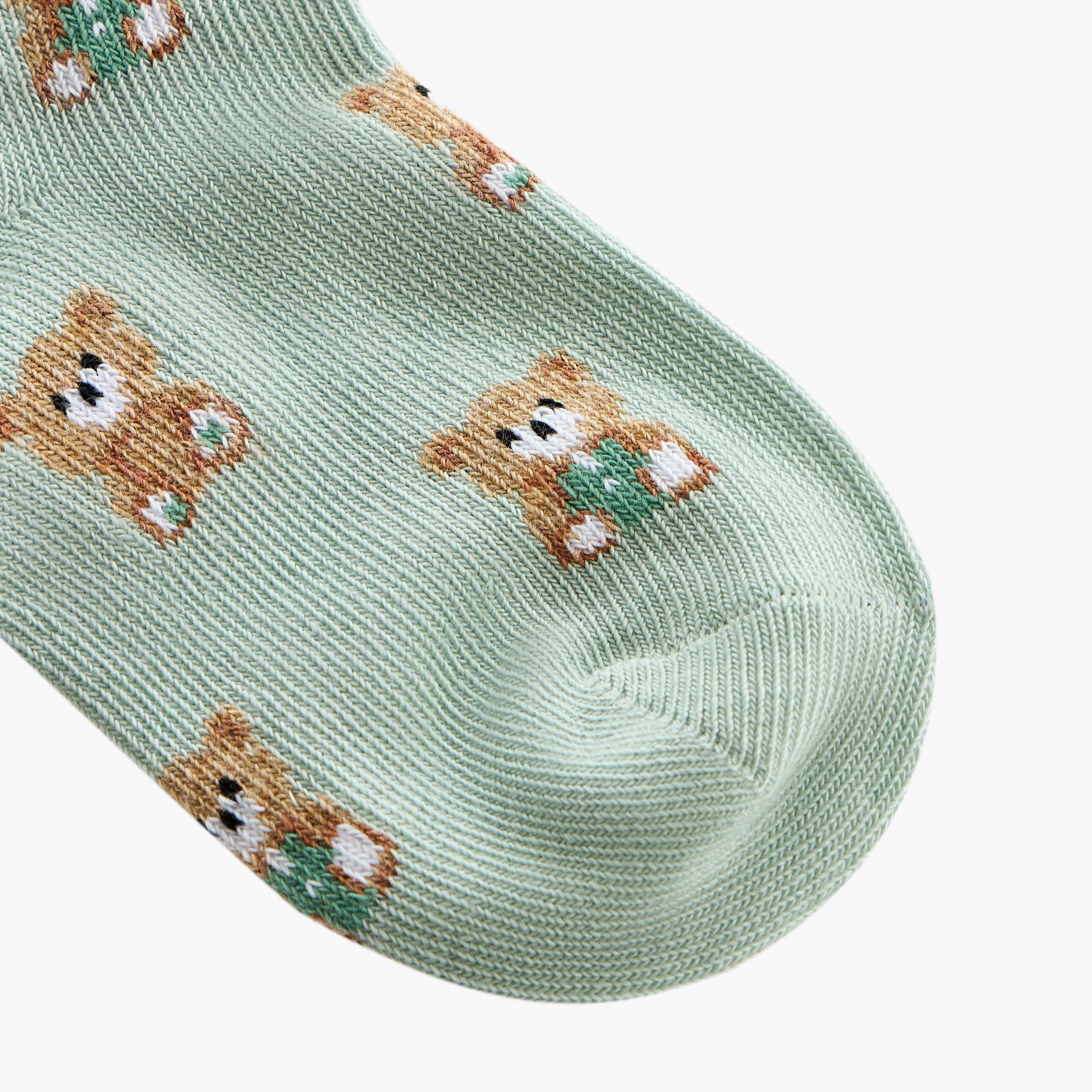 Juniors Bear Print Socks - Set of 5-baby-girls-accessories-socks-image-3