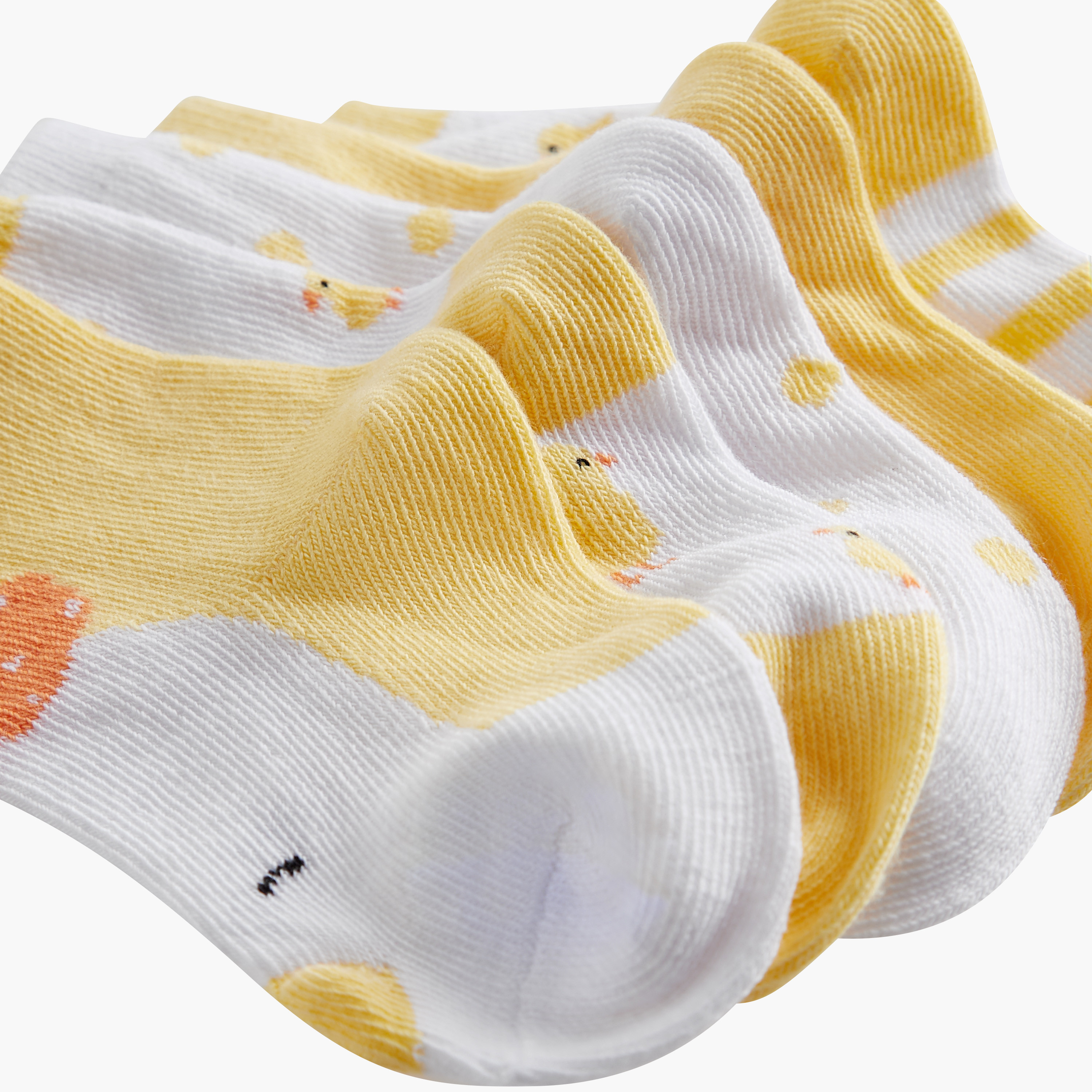 Juniors Printed Socks - Set of 5-baby-girls-accessories-socks-image-4