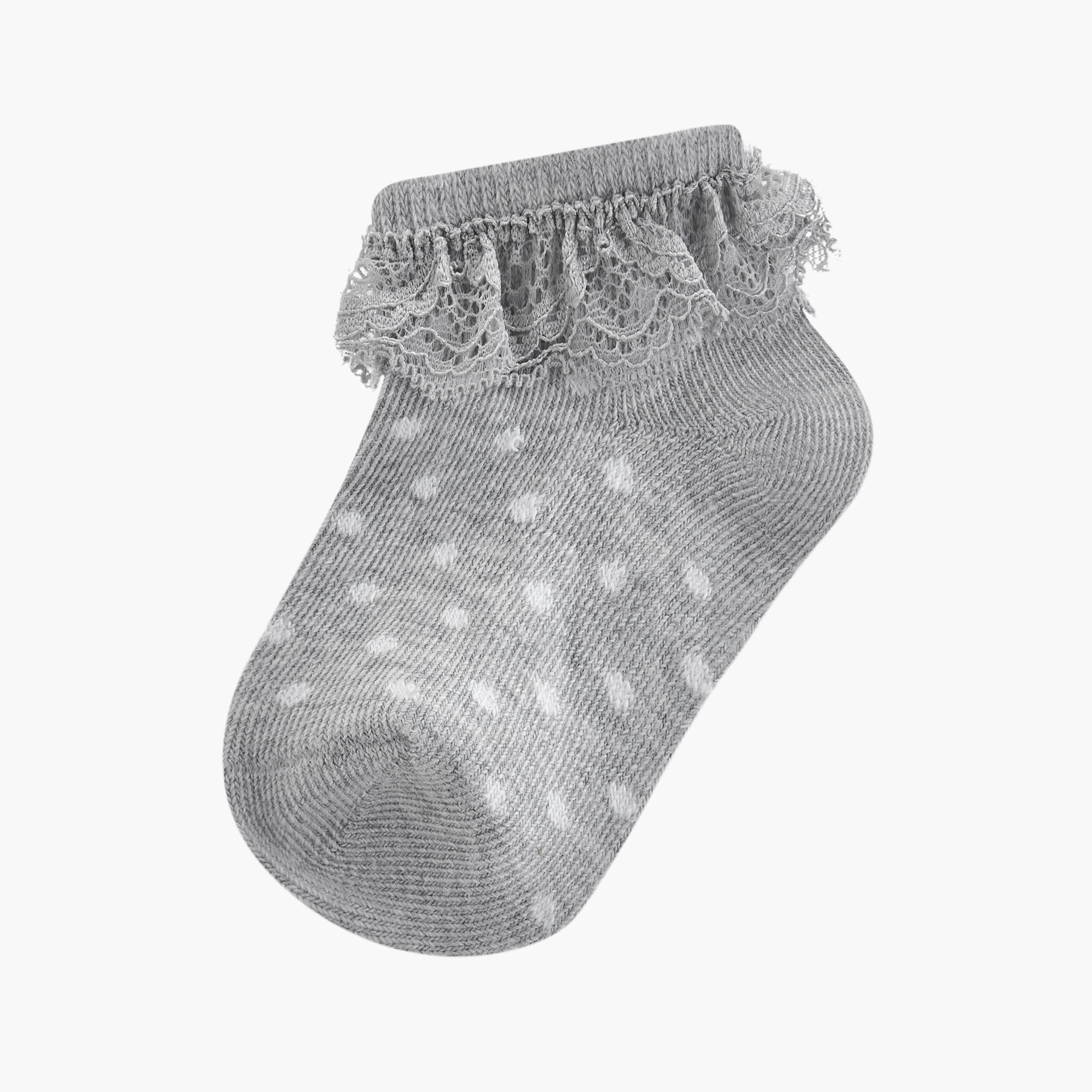 Pack of 7 Juniors Baby Girls Socks with Print and Frill-baby-girls-accessories-socks-image-2