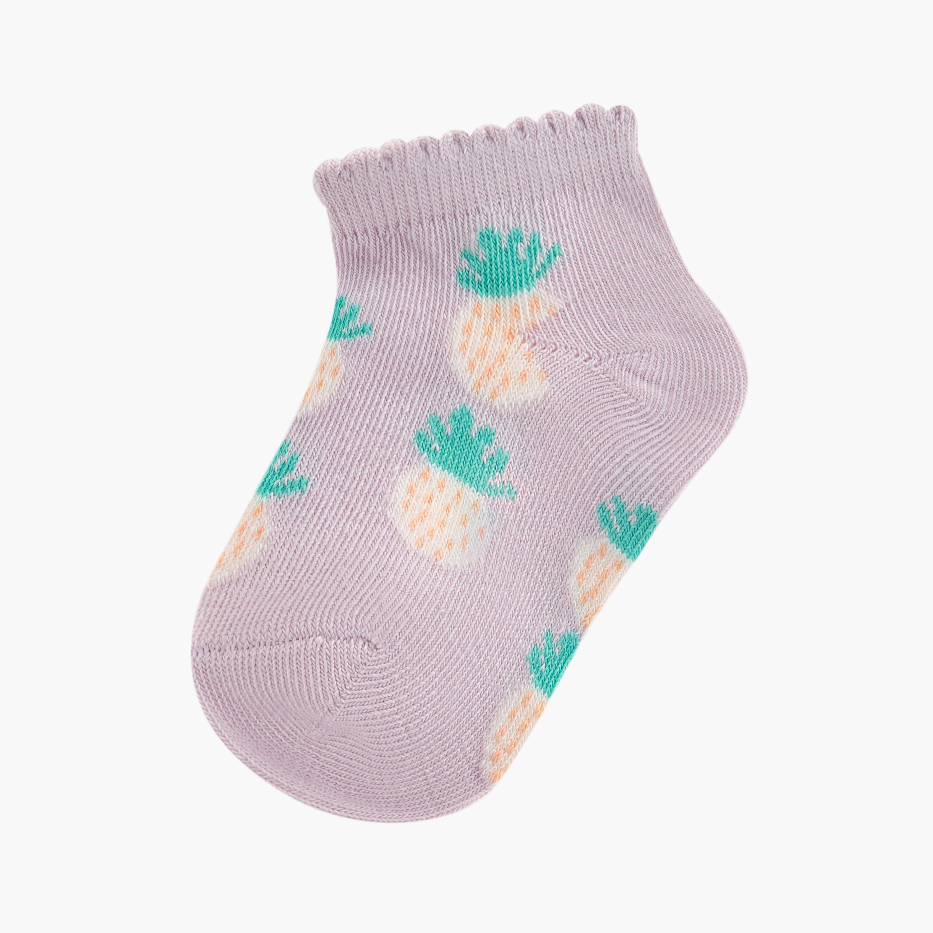 Pack of 7 Juniors Baby Girls Socks with Print-baby-girls-accessories-socks-image-2