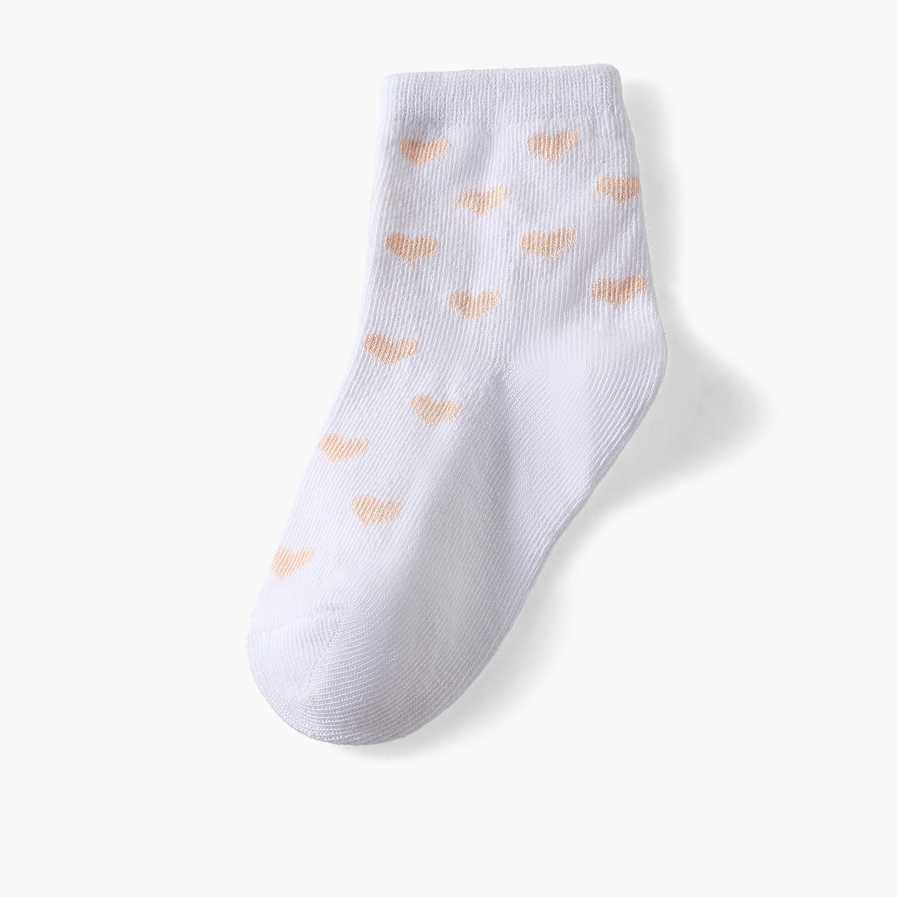 Pack of 10 Juniors Baby Girls Socks Heart Print-baby-girls-accessories-socks-image-10