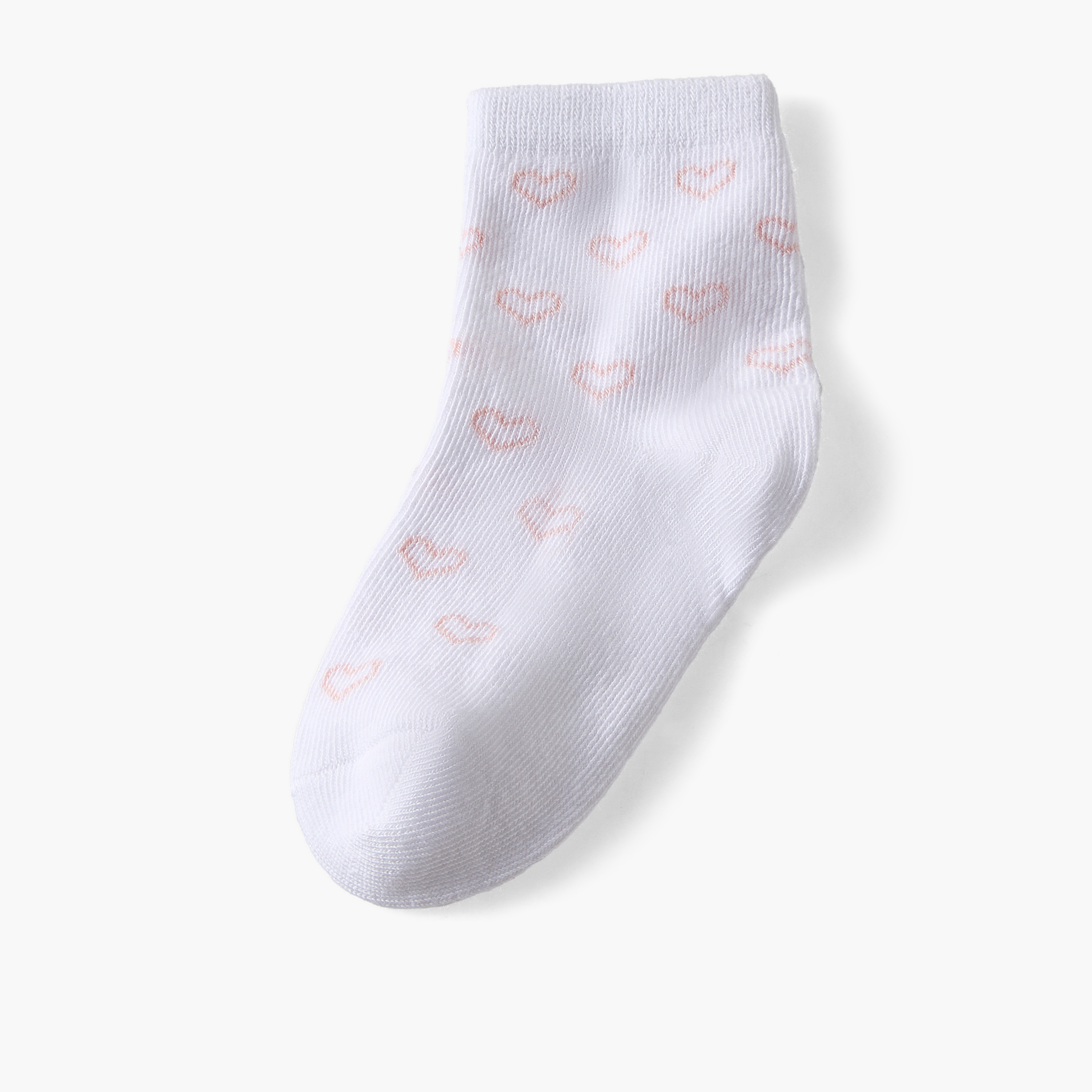 Pack of 10 Juniors Baby Girls Socks Heart Print-baby-girls-accessories-socks-image-3