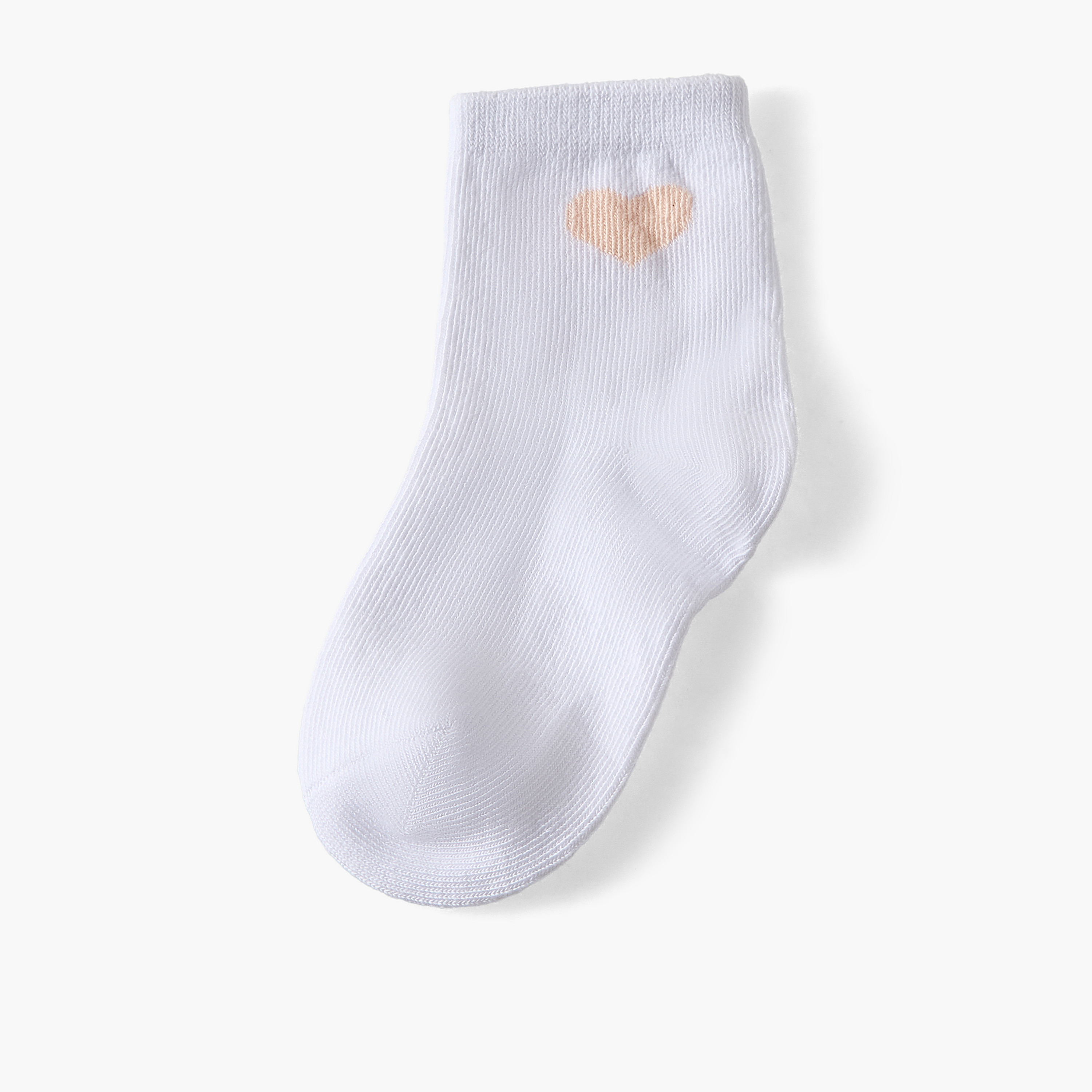Pack of 10 Juniors Baby Girls Socks Heart Print-baby-girls-accessories-socks-image-6