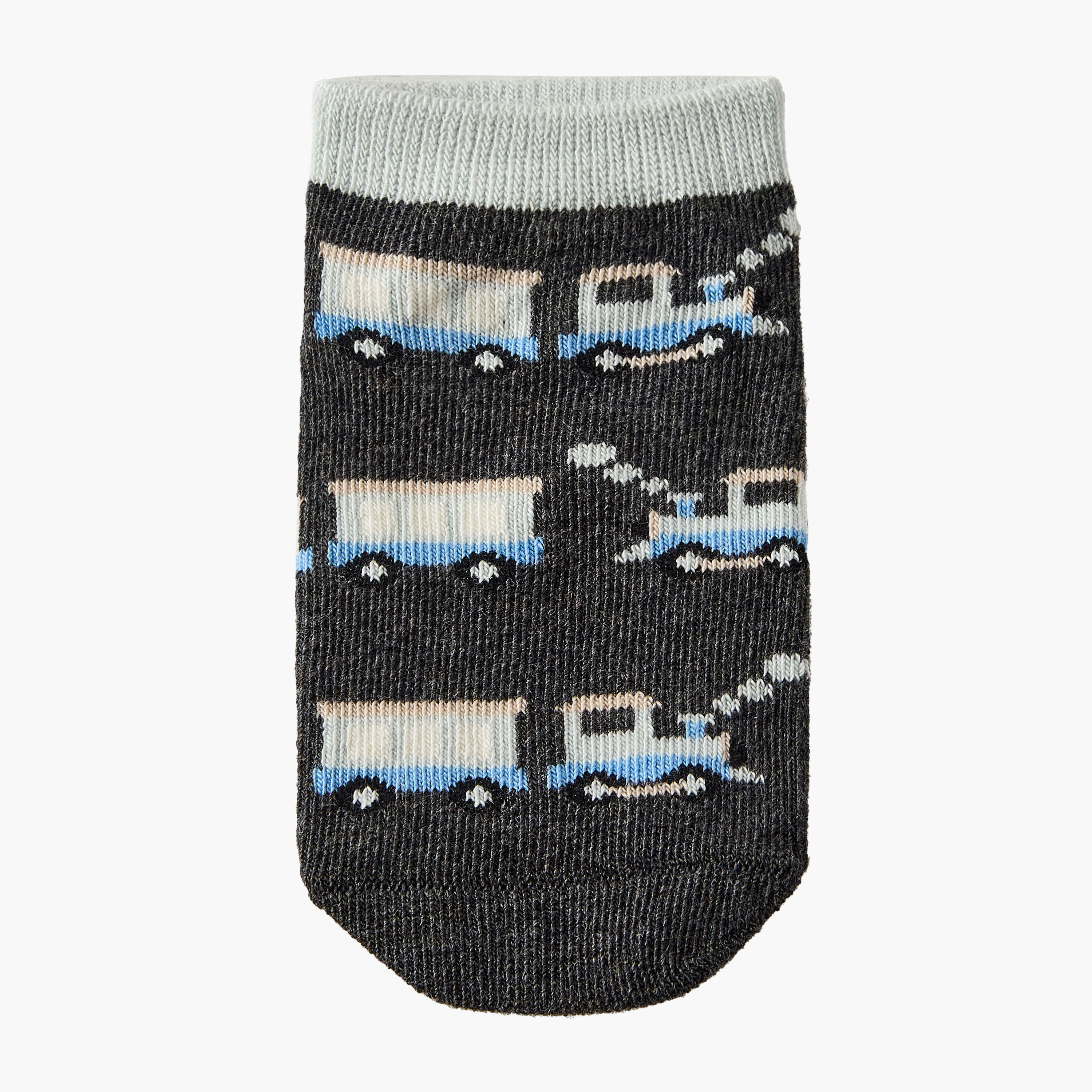 Pack of 10 Juniors Baby Boys Socks Construction Vehicle Print-baby-boys-accessories-socks-image-4