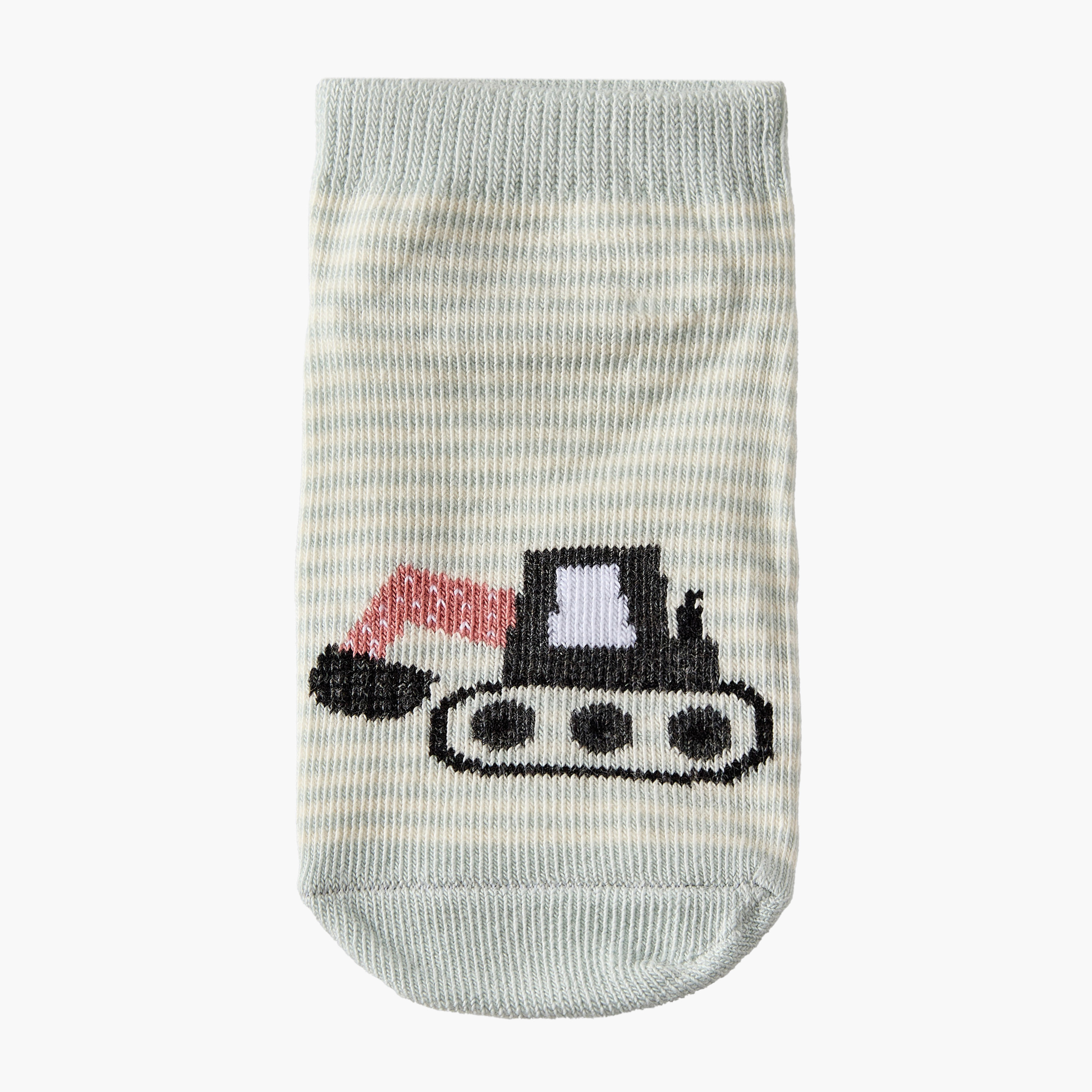 Pack of 10 Juniors Baby Boys Socks Construction Vehicle Print-baby-boys-accessories-socks-image-7