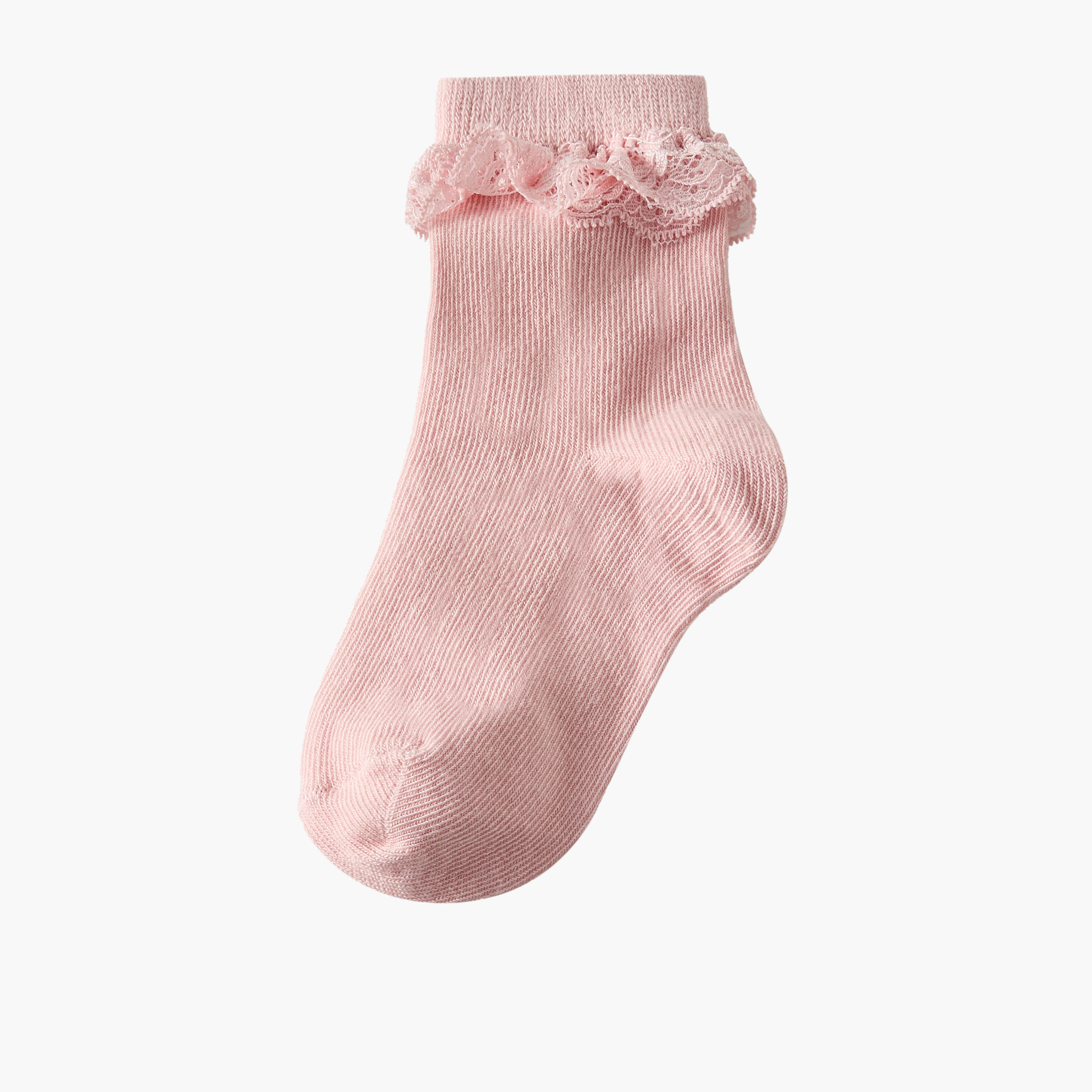 طقم جوارب بحافة كشكش للبنات 10 أزواج من جونيورز-baby-girls-accessories-socks-image-10