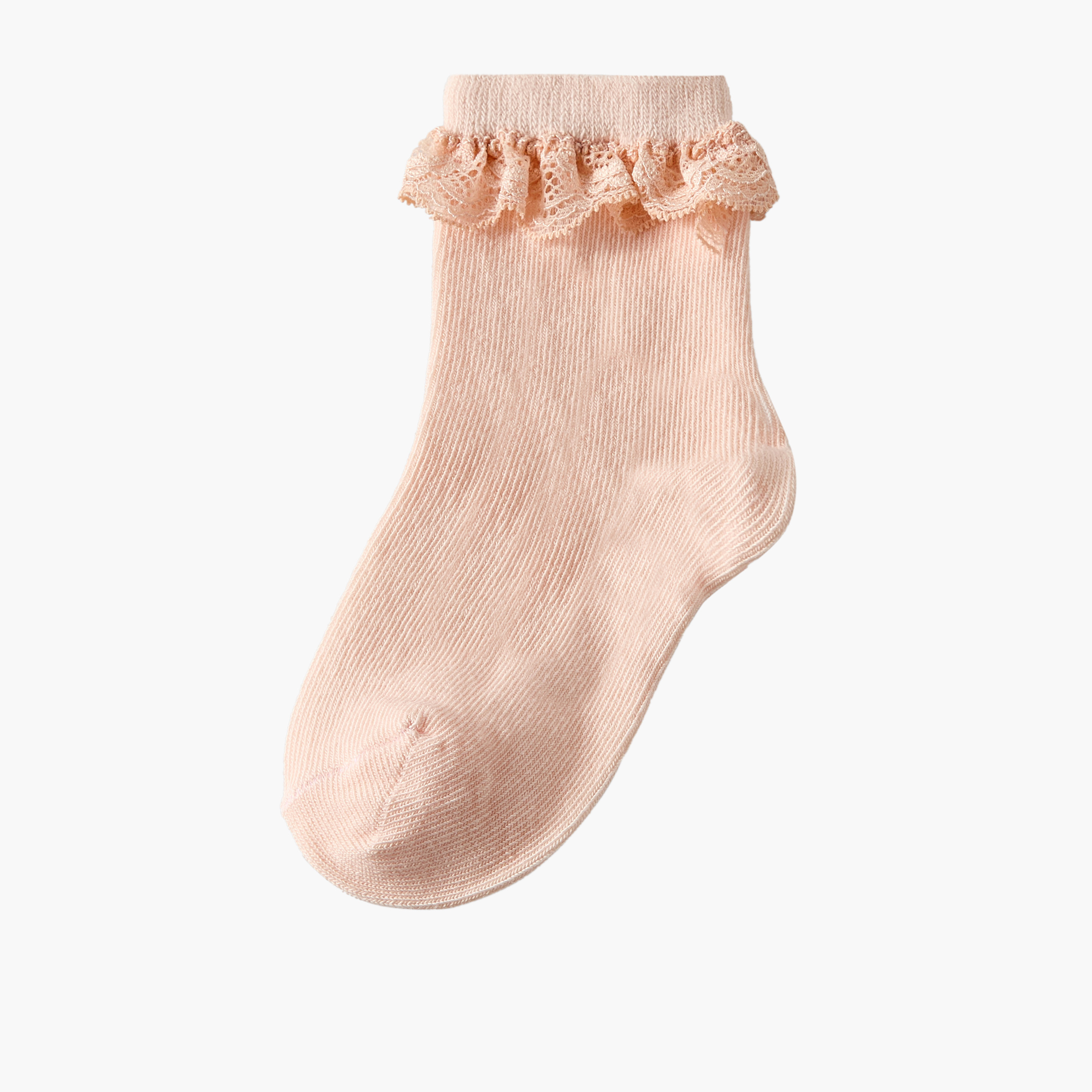 طقم جوارب بحافة كشكش للبنات 10 أزواج من جونيورز-baby-girls-accessories-socks-image-4