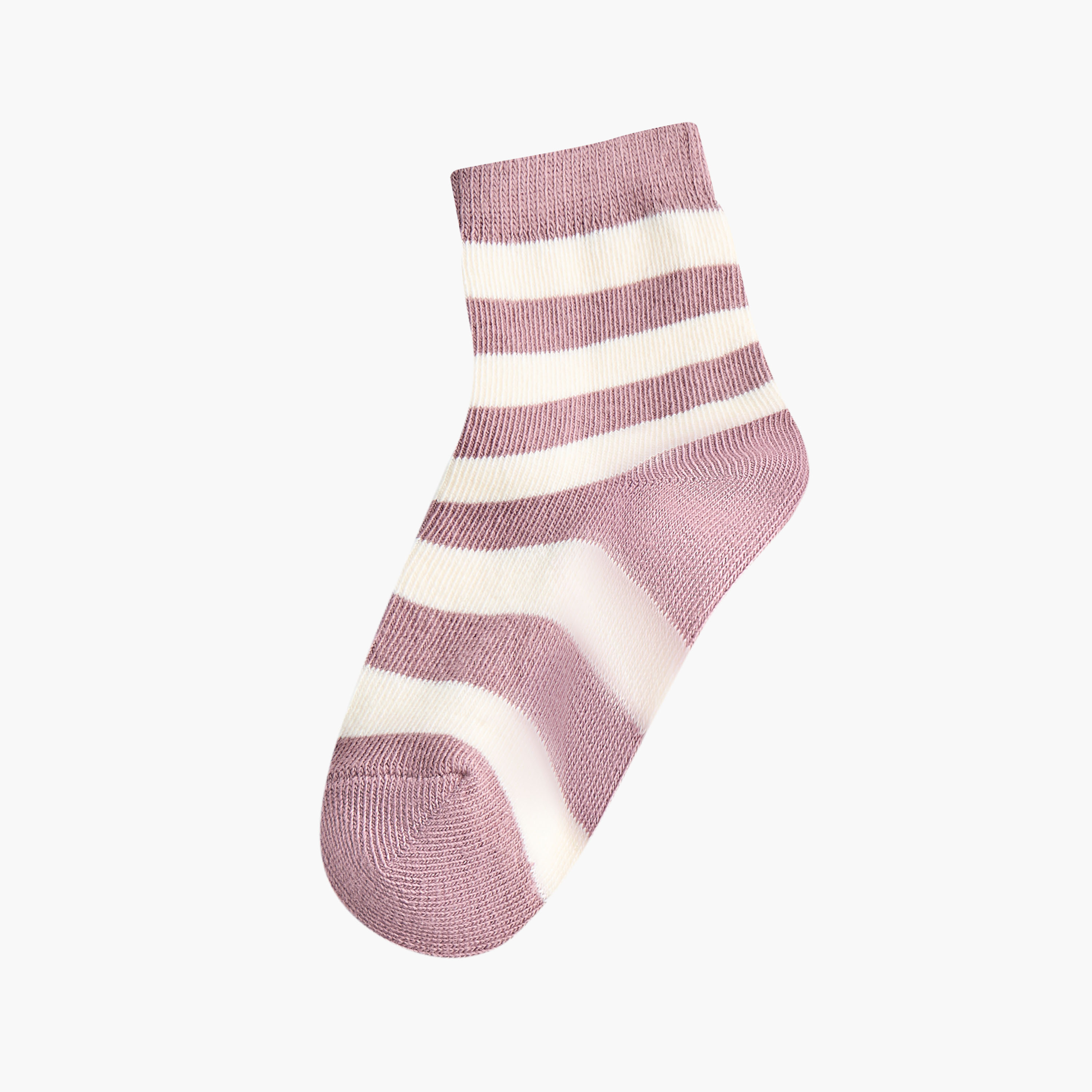 Juniors Striped Ankle Length Socks - Set of 10-baby-girls-accessories-socks-image-2