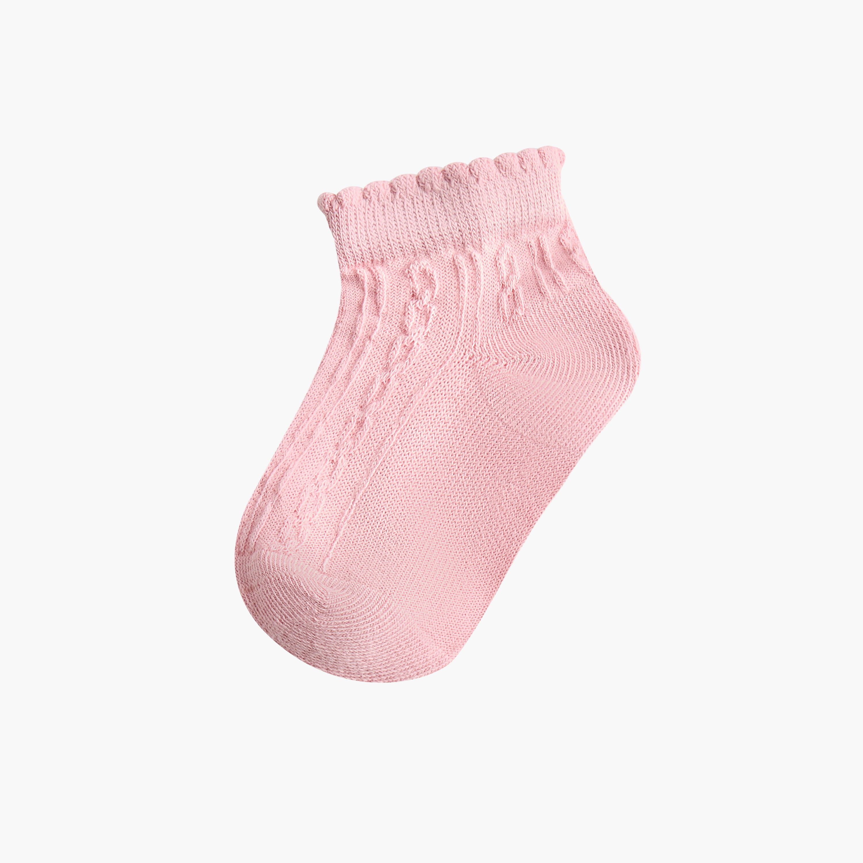 Juniors Textured Ankle Length Socks - Set of 5-baby-girls-accessories-socks-image-2