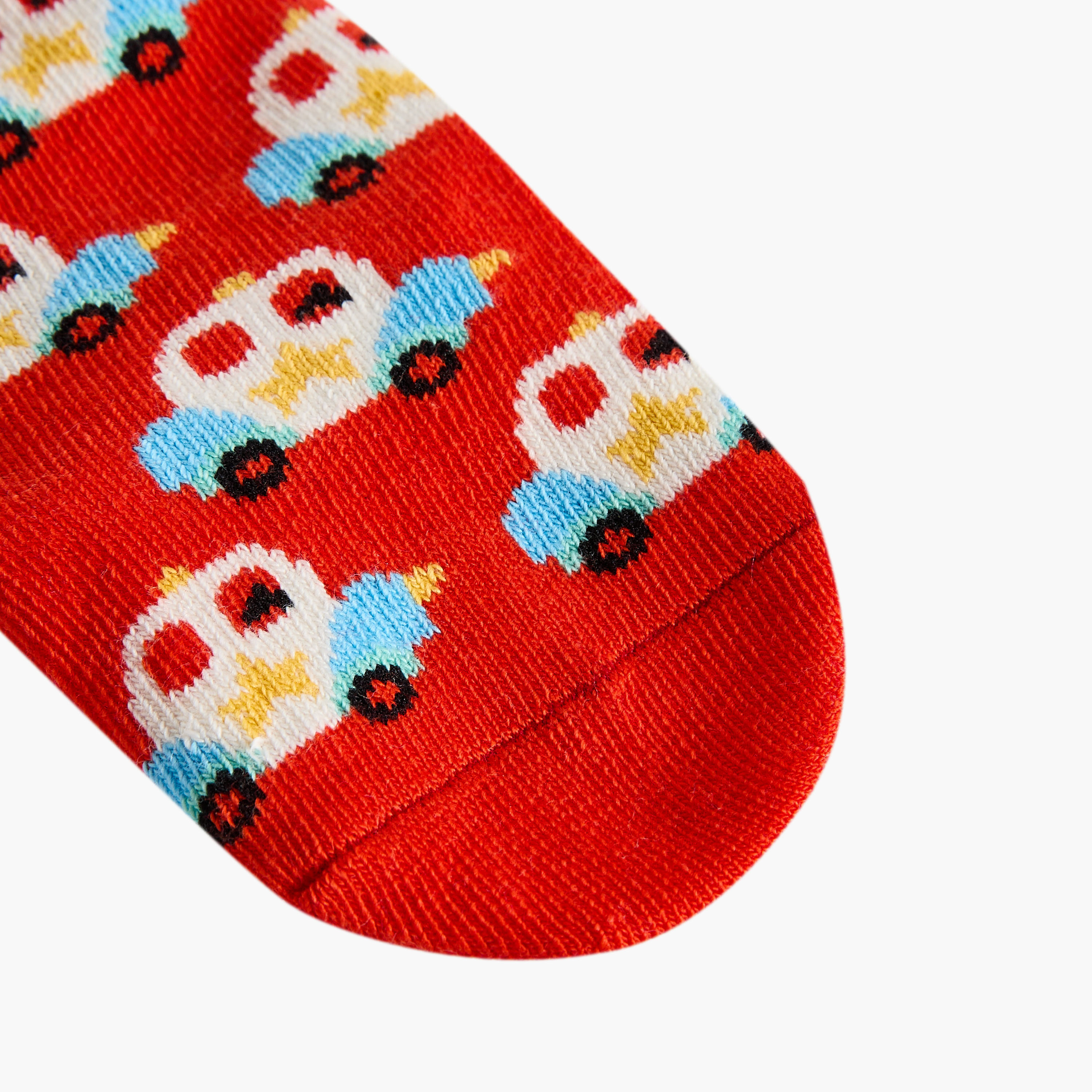 طقم جوارب 7 أزواج بطول الكاحل وطبعات مركبات من جونيورز-baby-boys-accessories-socks-image-3