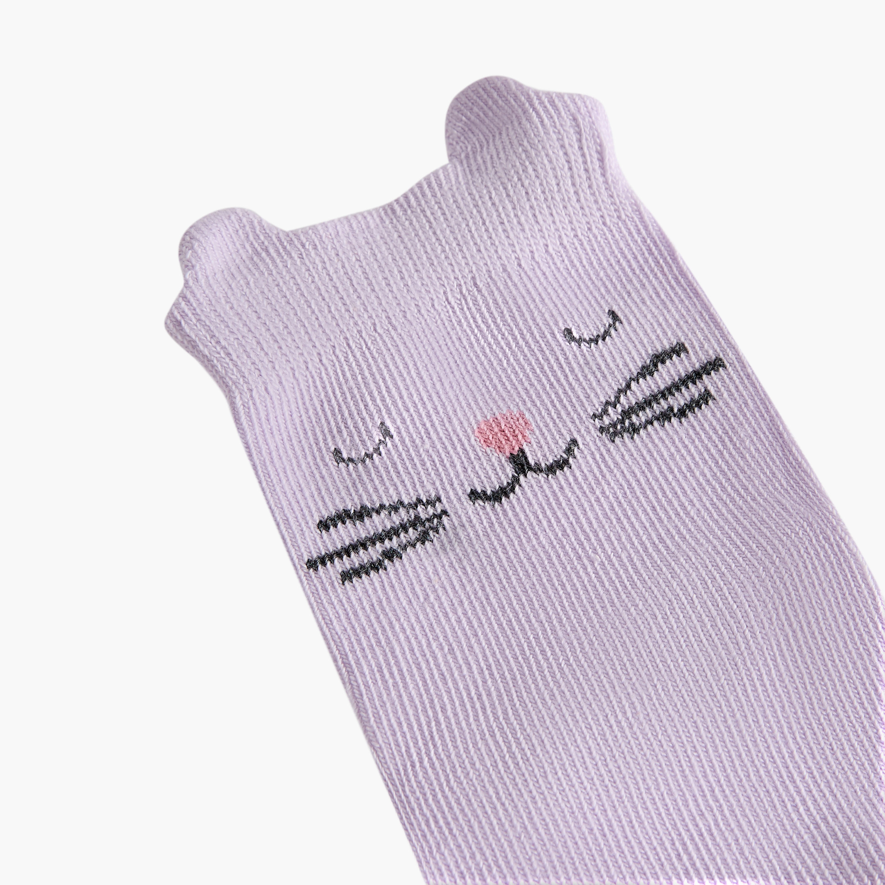 Juniors Animal Face Print Ankle Length Socks - Set of 7-baby-girls-accessories-socks-image-4