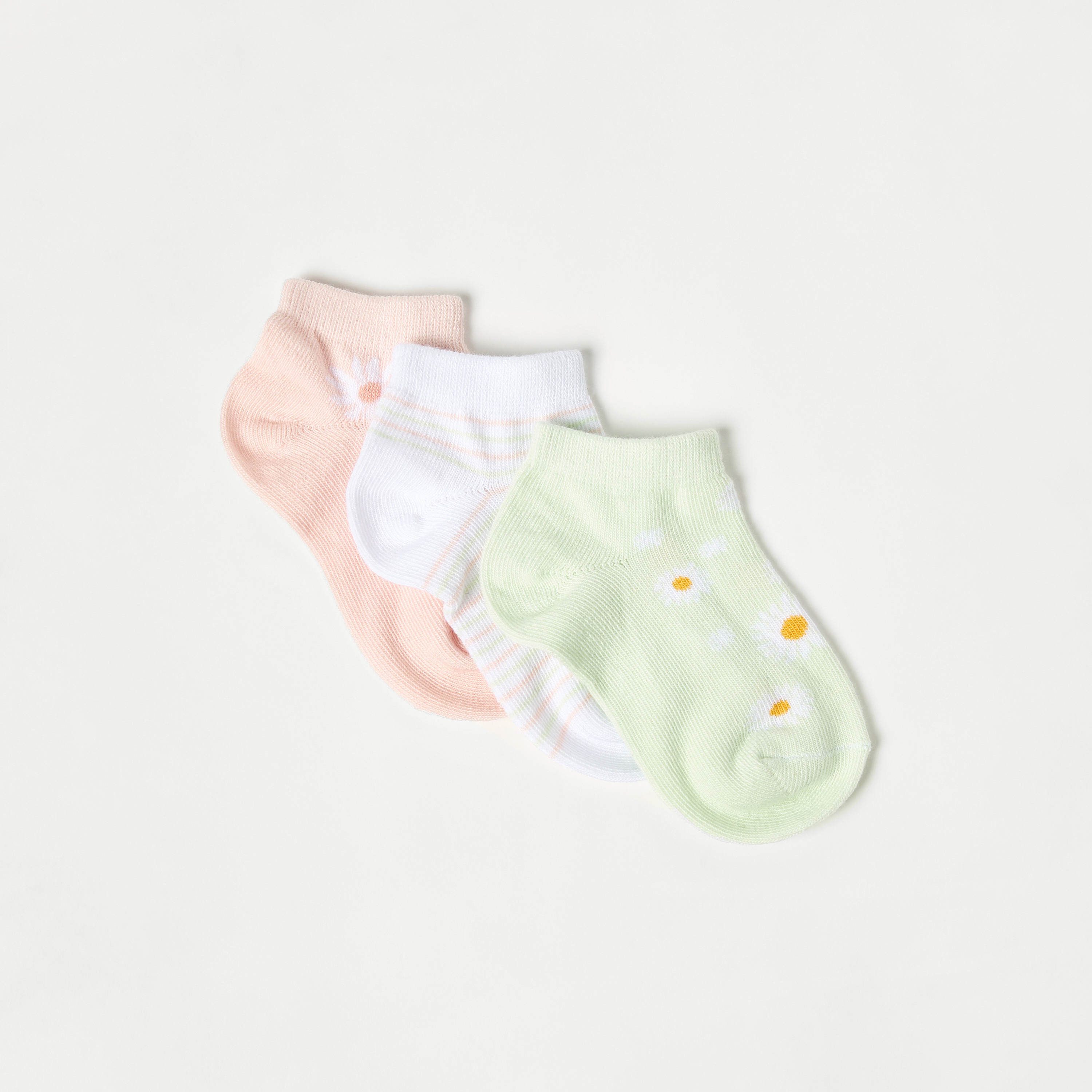Juniors Printed Socks - Set of 3-baby-girls-clothing-multipacks-image-2