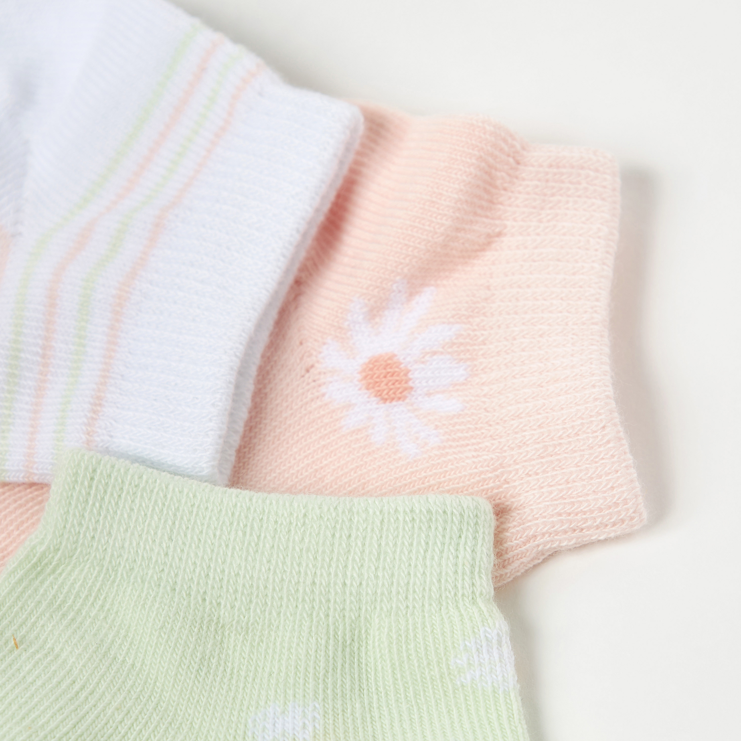Juniors Printed Socks - Set of 3-baby-girls-clothing-multipacks-image-3