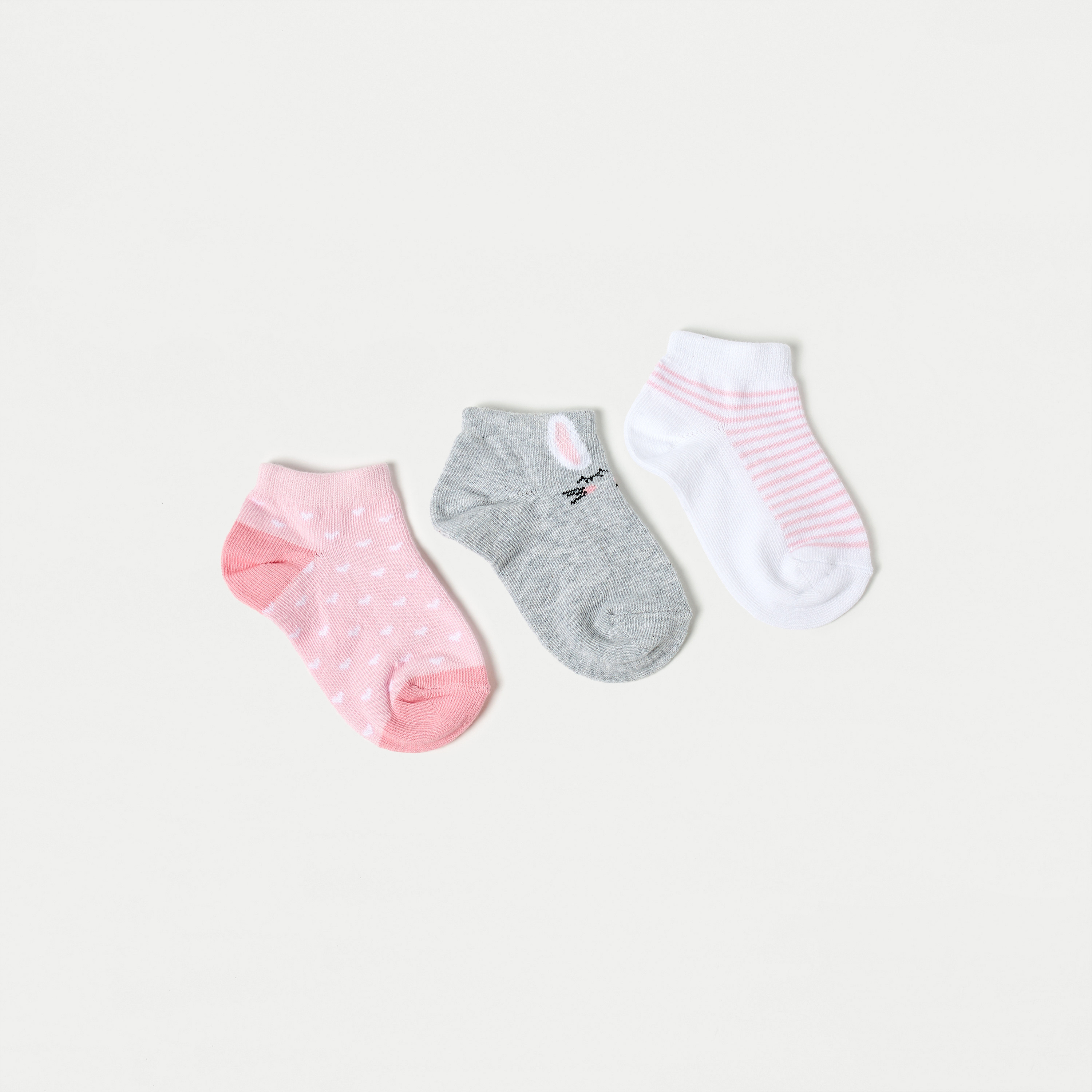 Juniors Printed Socks - Set of 3-promo_babyshop_Buy3for1_KWT230426-image-1