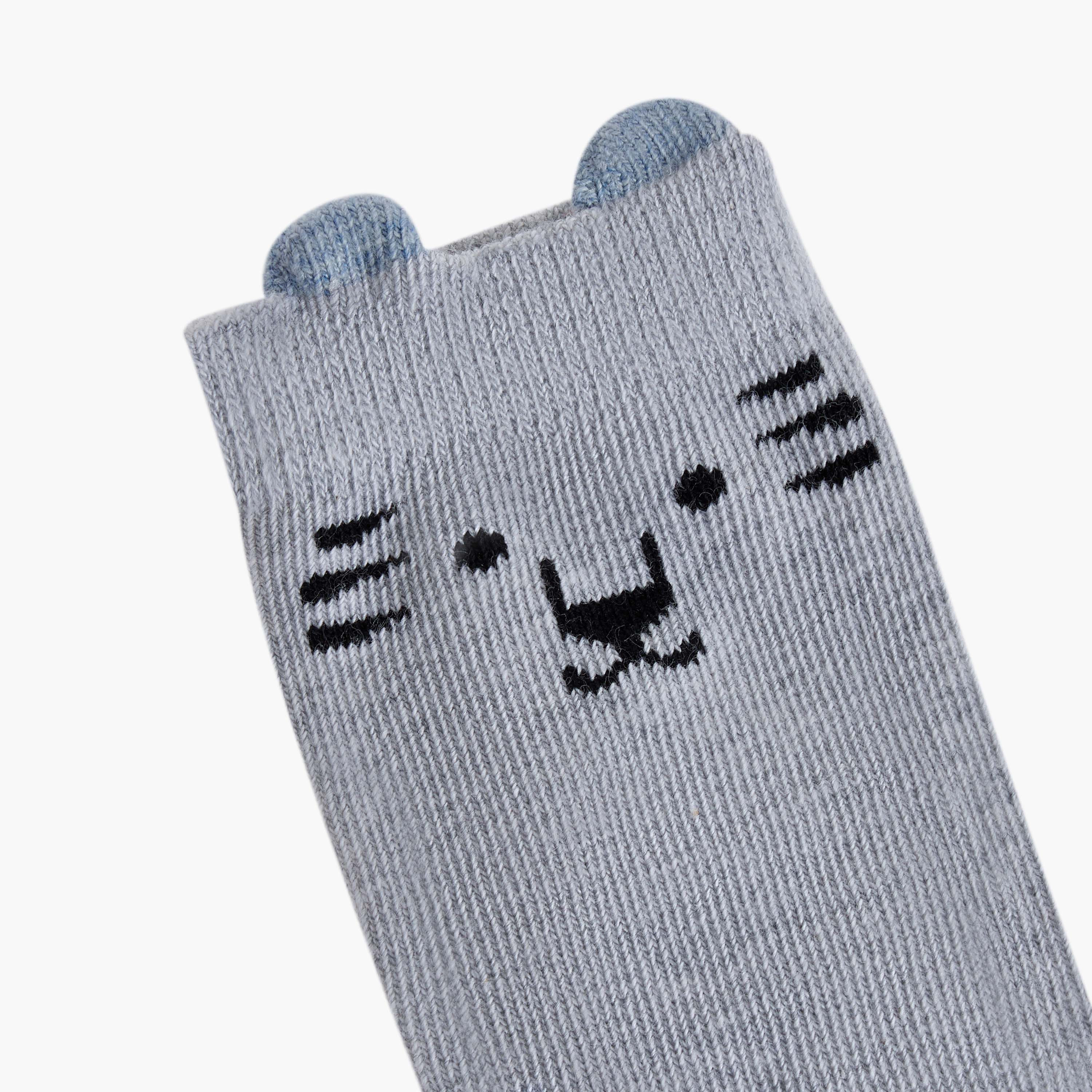 Juniors Printed Socks - Set of 5-baby-girls-accessories-socks-image-5