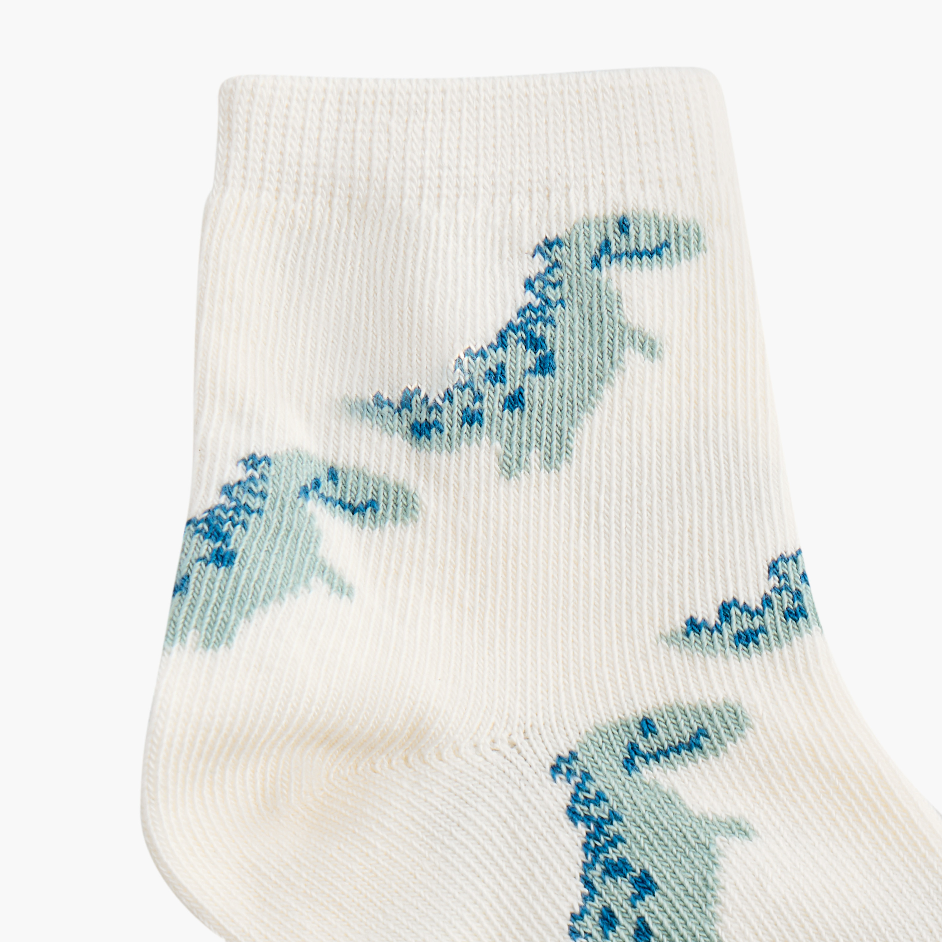 Juniors Dinosaur Print Socks - Set of 5-baby-boys-accessories-socks-image-3