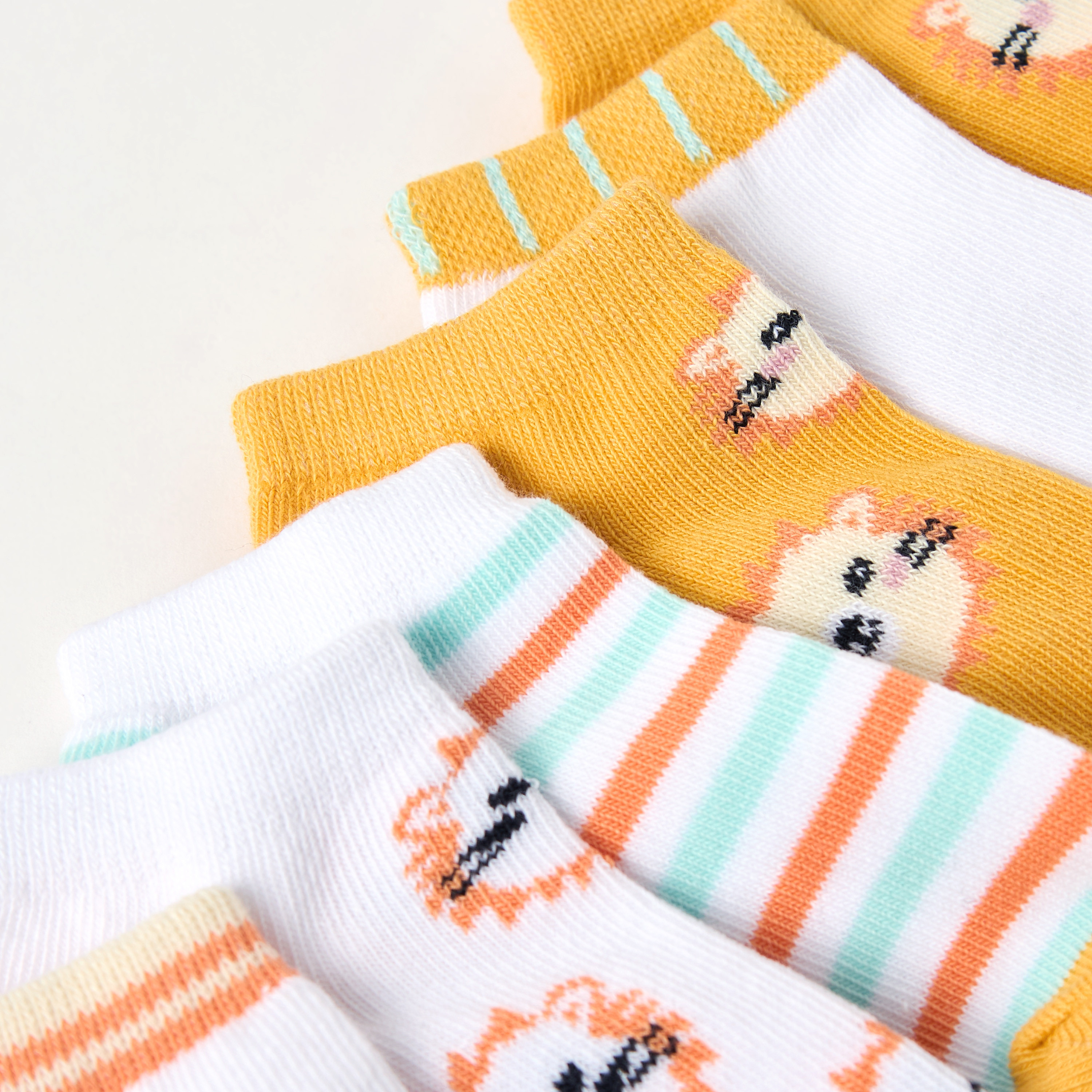 طقم جوارب 7 أزواج بطول الكاحل بطبعات من جونيورز-baby-boys-accessories-socks-image-3