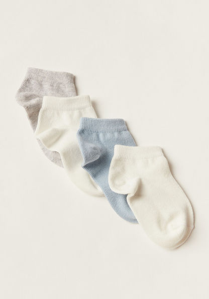Juniors Solid Ankle Length Socks - Set of 4-Socks-image-1