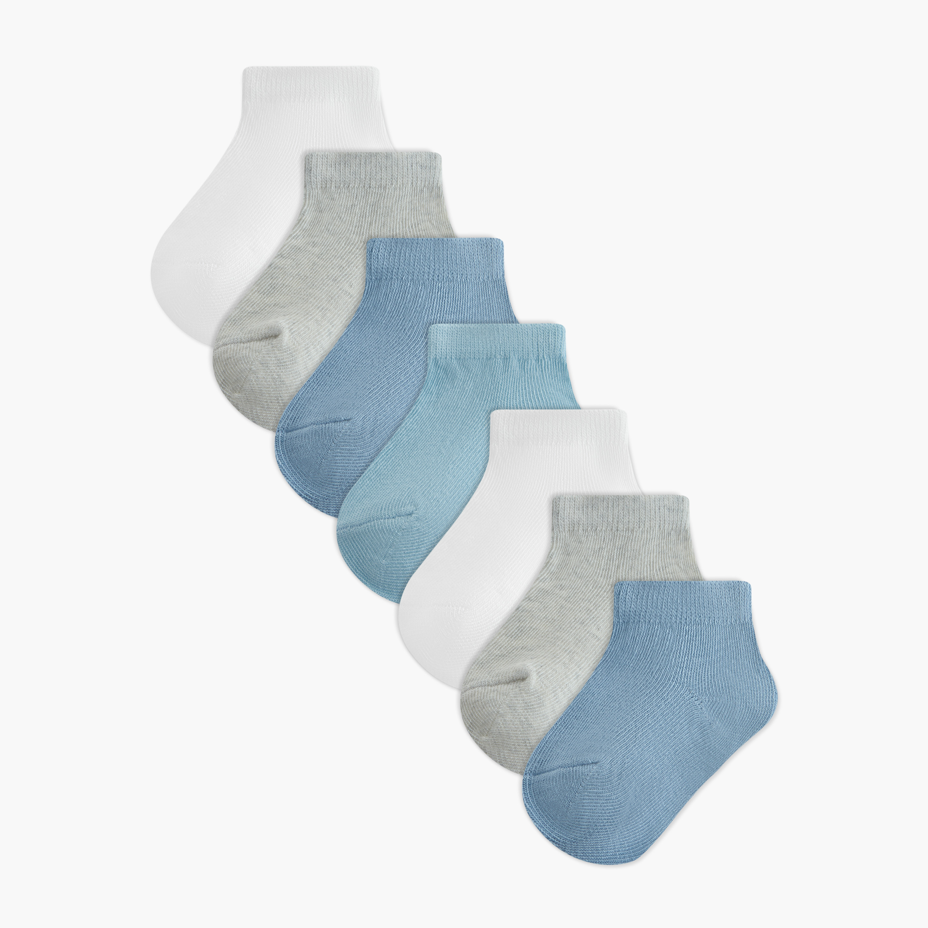 Pack of 7 Juniors Baby Boys Socks Textured Design-baby-boys-accessories-socks-image-1
