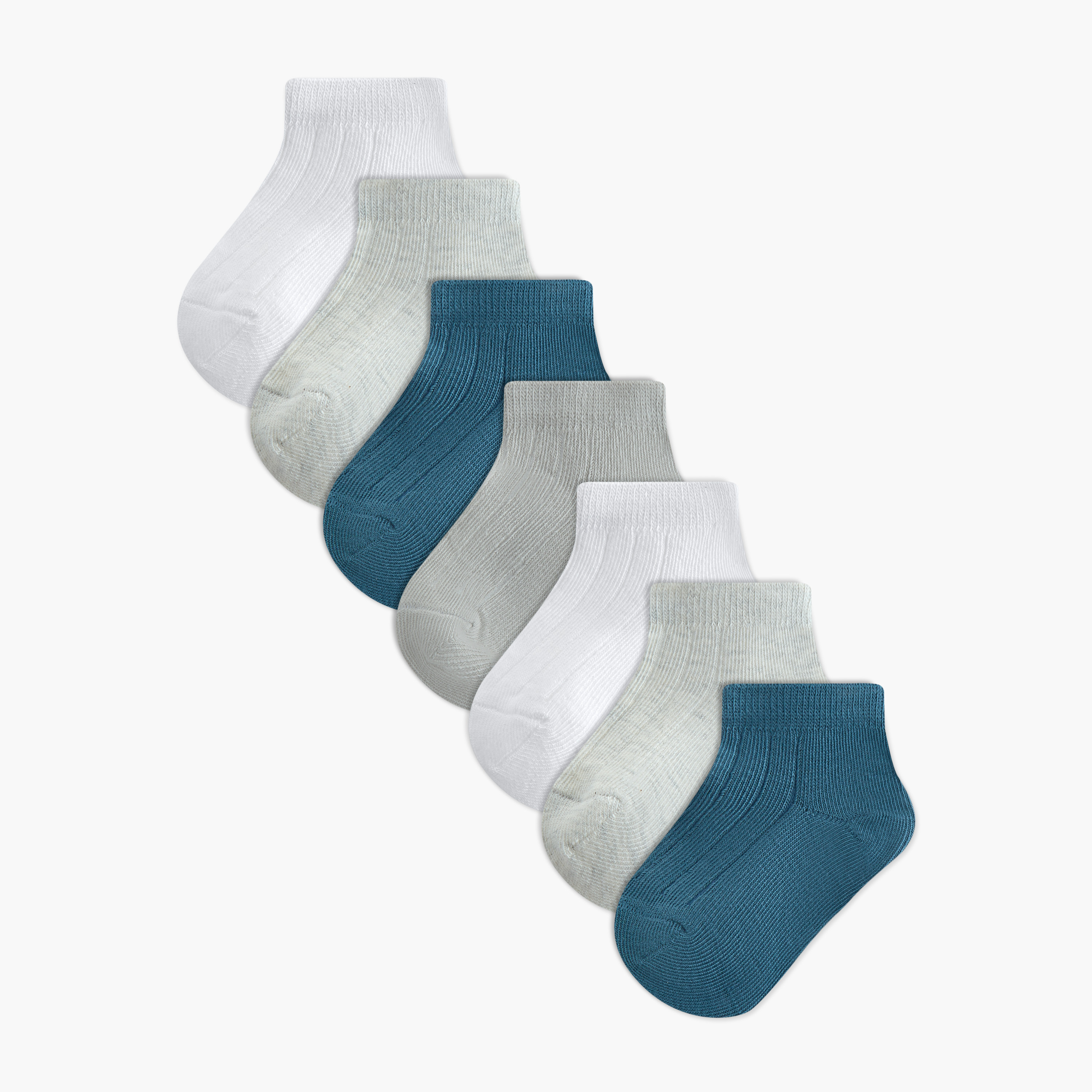 Pack of 7 Juniors Baby Boys Socks Ankle Length-baby-boys-accessories-socks-image-1