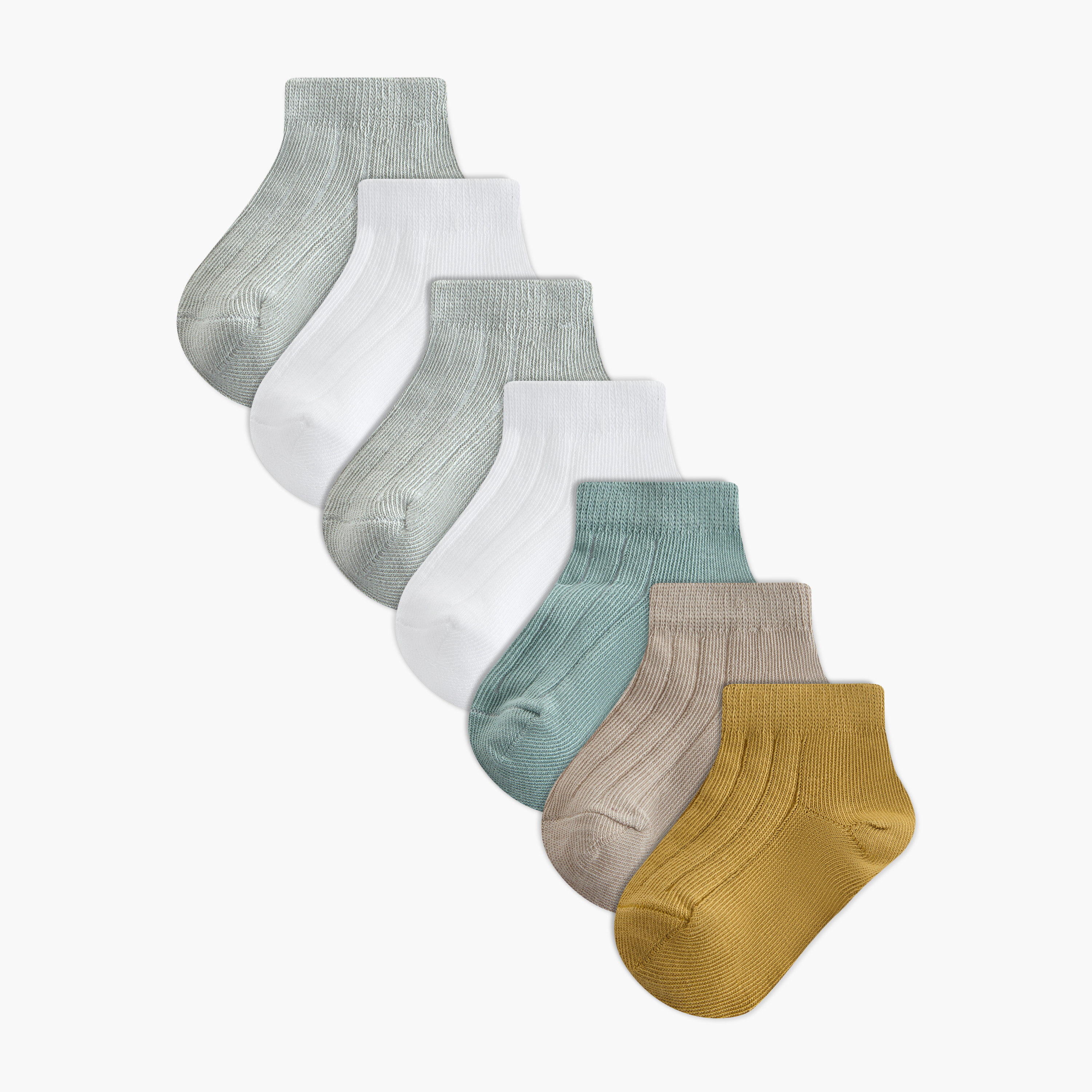 Pack of 7 Juniors Baby Boys Socks Textured Design-baby-boys-accessories-socks-image-1