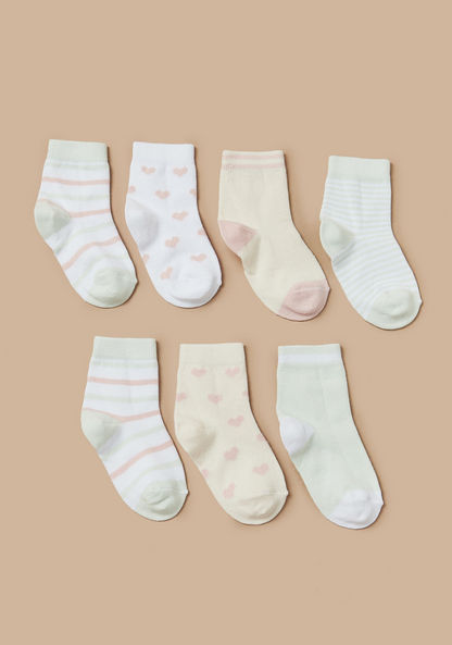 Juniors Assorted Ankle Length Socks - Set of 7-Socks-image-0