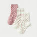 Juniors Textured Crew Length Socks - Set of 3-Socks-thumbnail-1