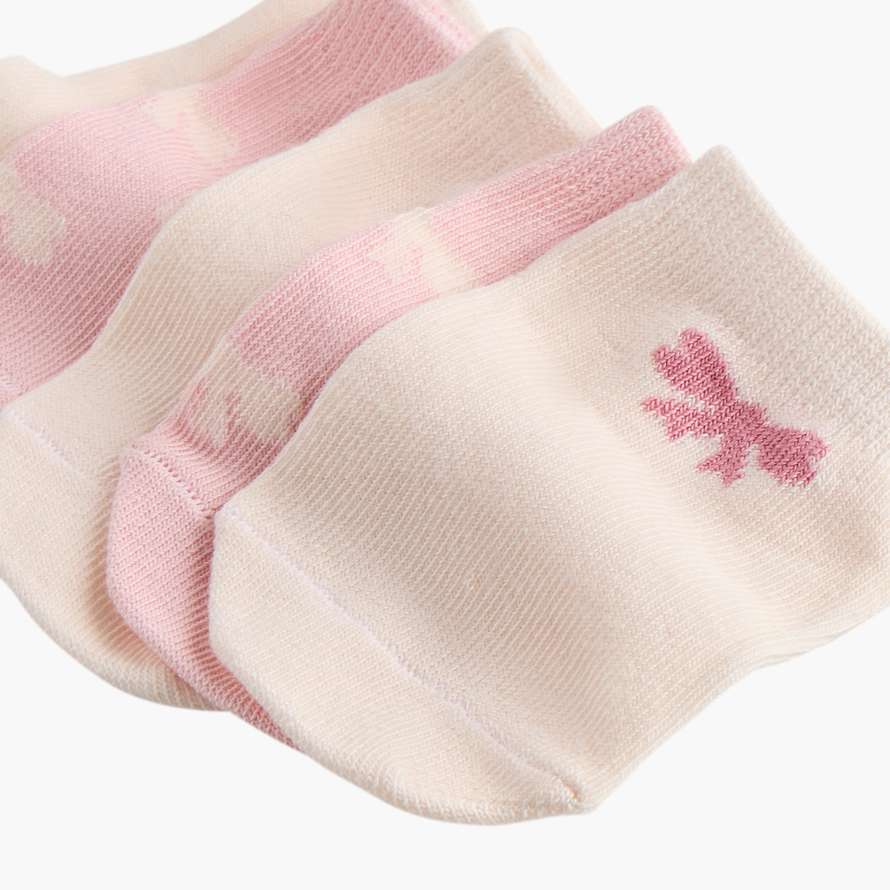 Juniors Bow Print Ankle Length Socks - Set of 5-baby-girls-accessories-socks-image-4