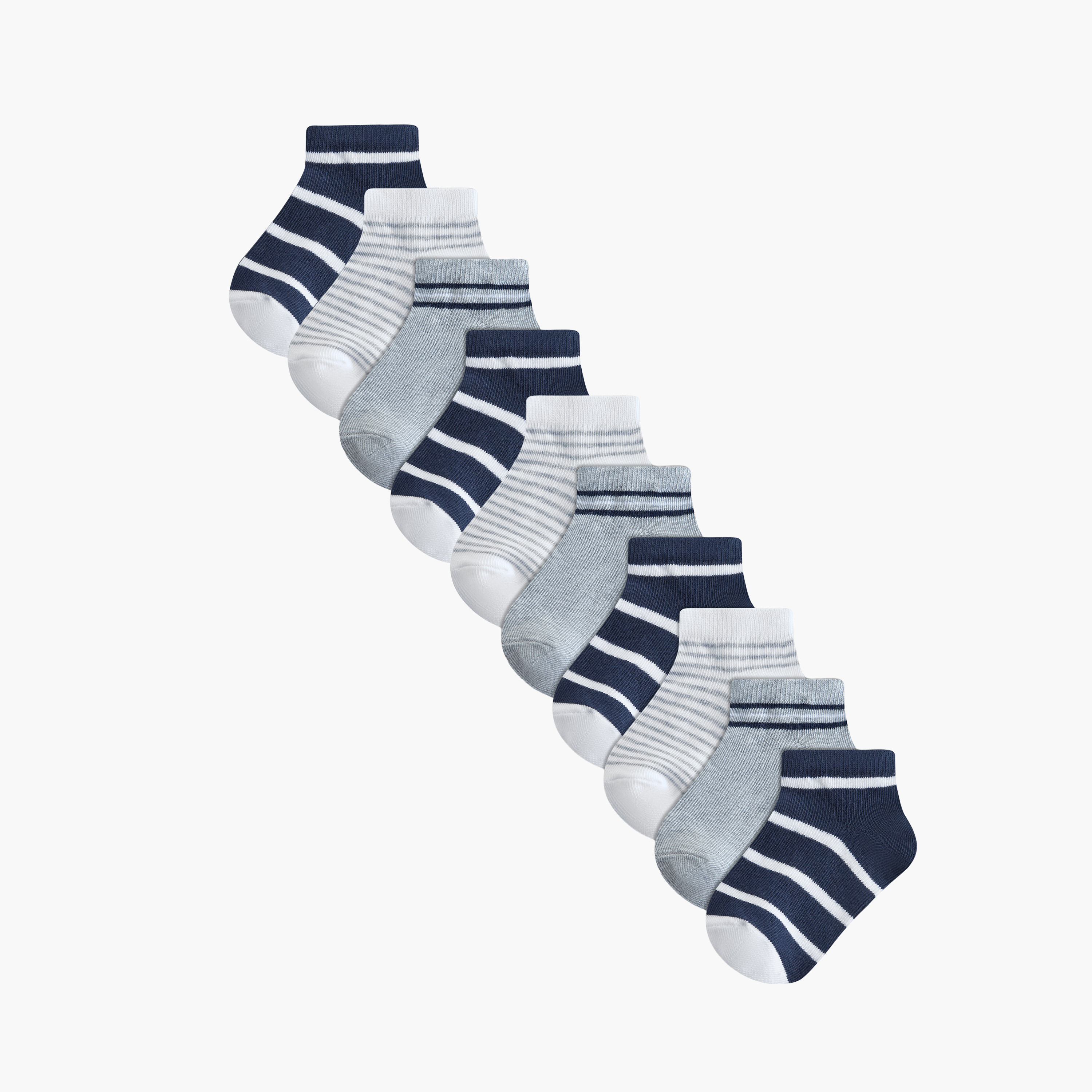 Pack of 10 Juniors Baby Boys Socks Striped Design-baby-boys-accessories-socks-image-1