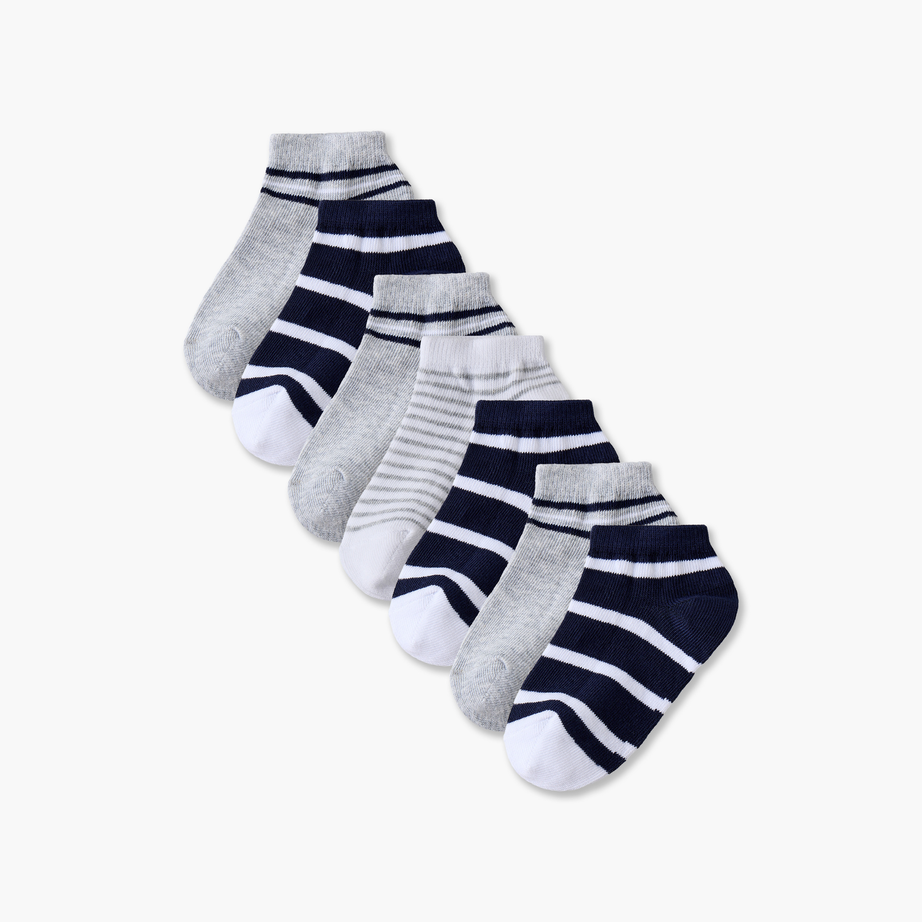 Pack of 7 Juniors Baby Boys Socks with Striped-baby-boys-accessories-socks-image-1