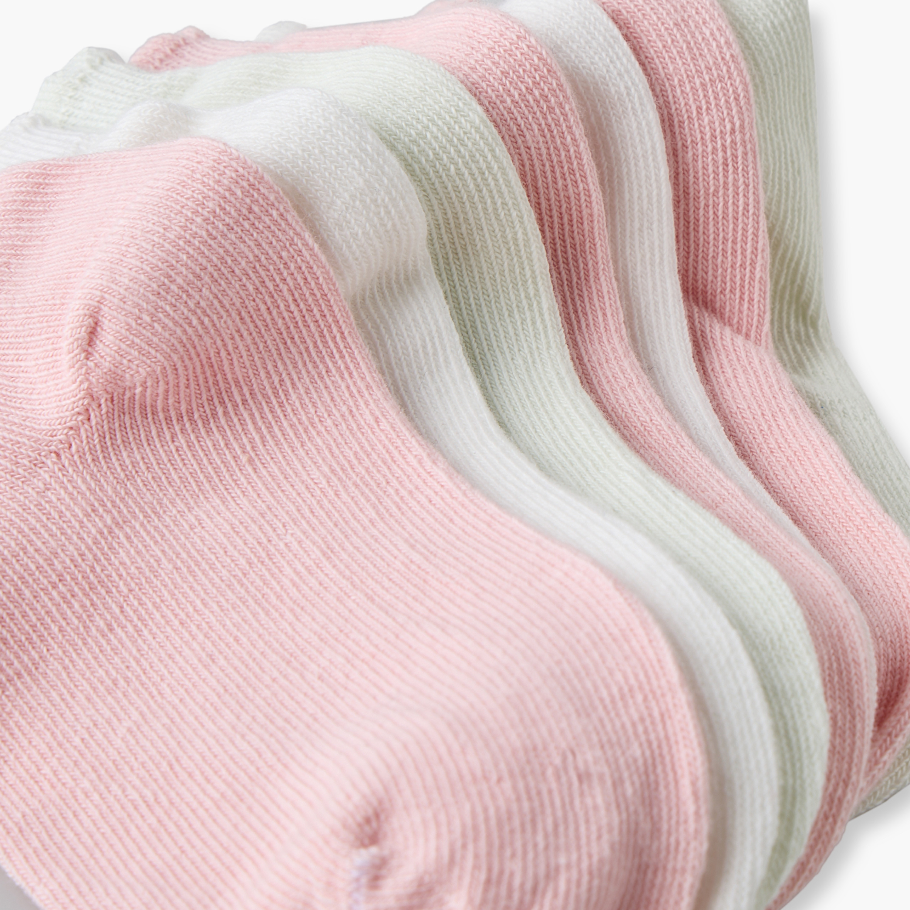 طقم جوارب للبنات الرضع بتصميم مضلع من جونيورز - 7 أزواج-baby-girls-accessories-socks-image-10