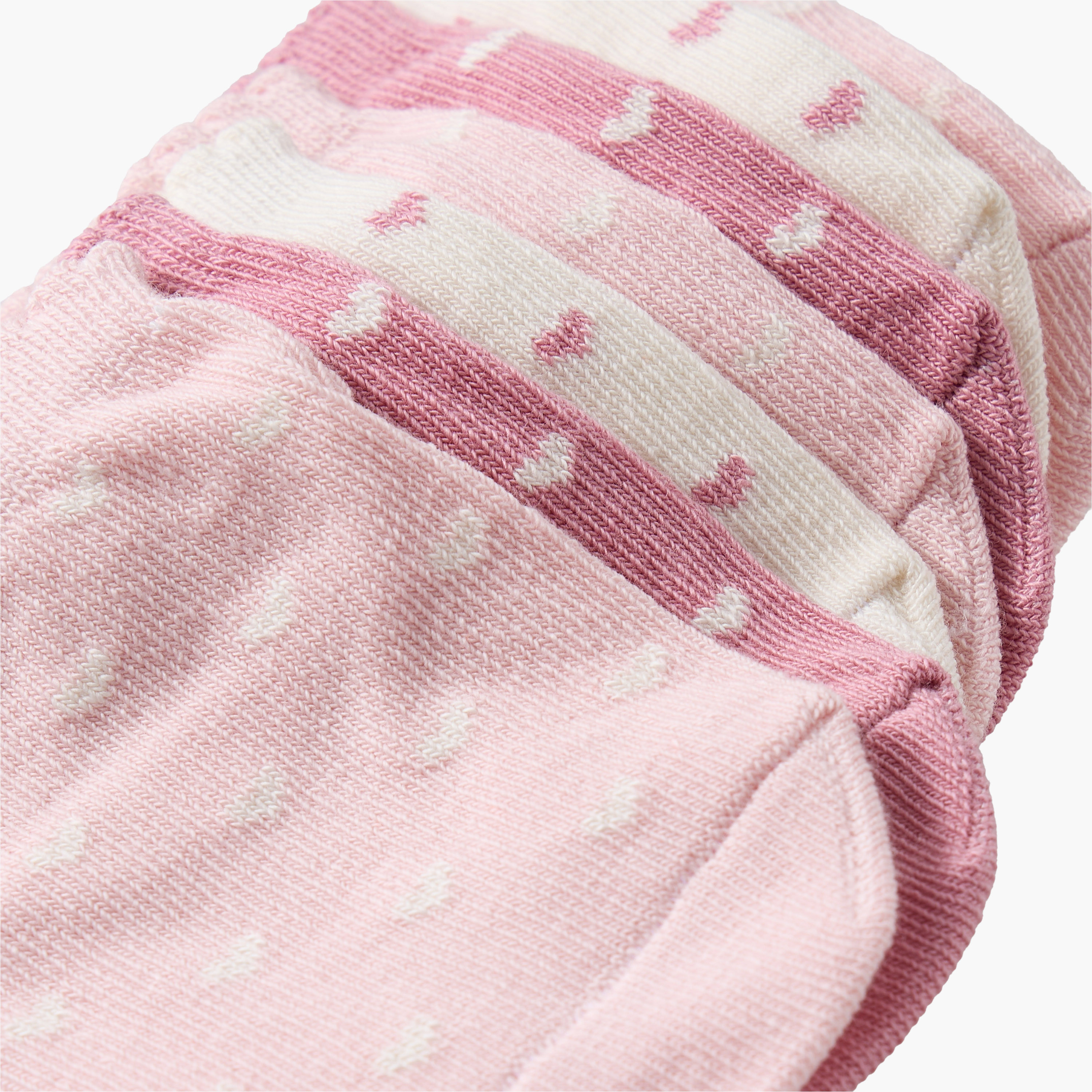 طقم جوارب 7 أزواج بطبعات قلوب للبنات من جونيورز-baby-girls-accessories-socks-image-10