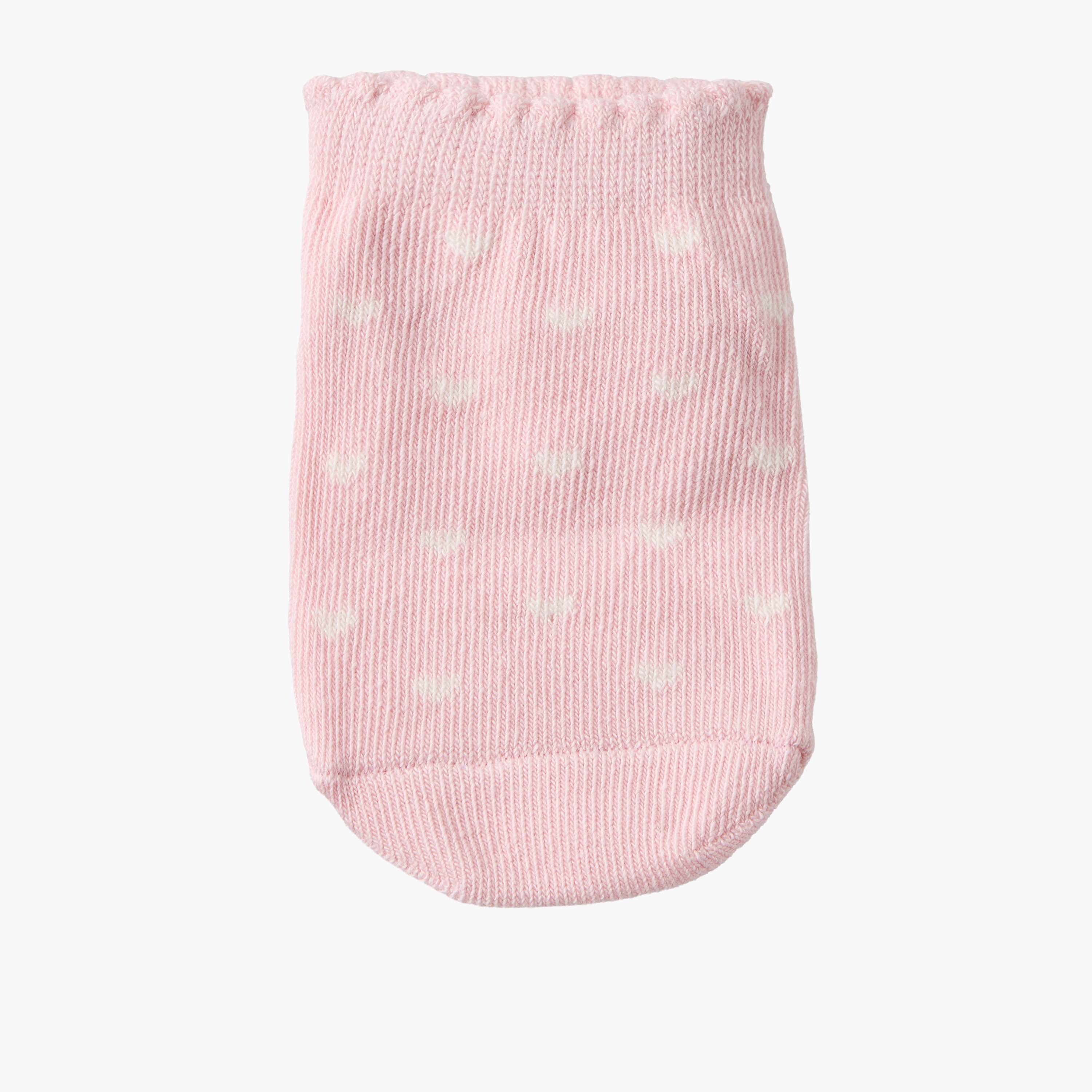 طقم جوارب 7 أزواج بطبعات قلوب للبنات من جونيورز-baby-girls-accessories-socks-image-3